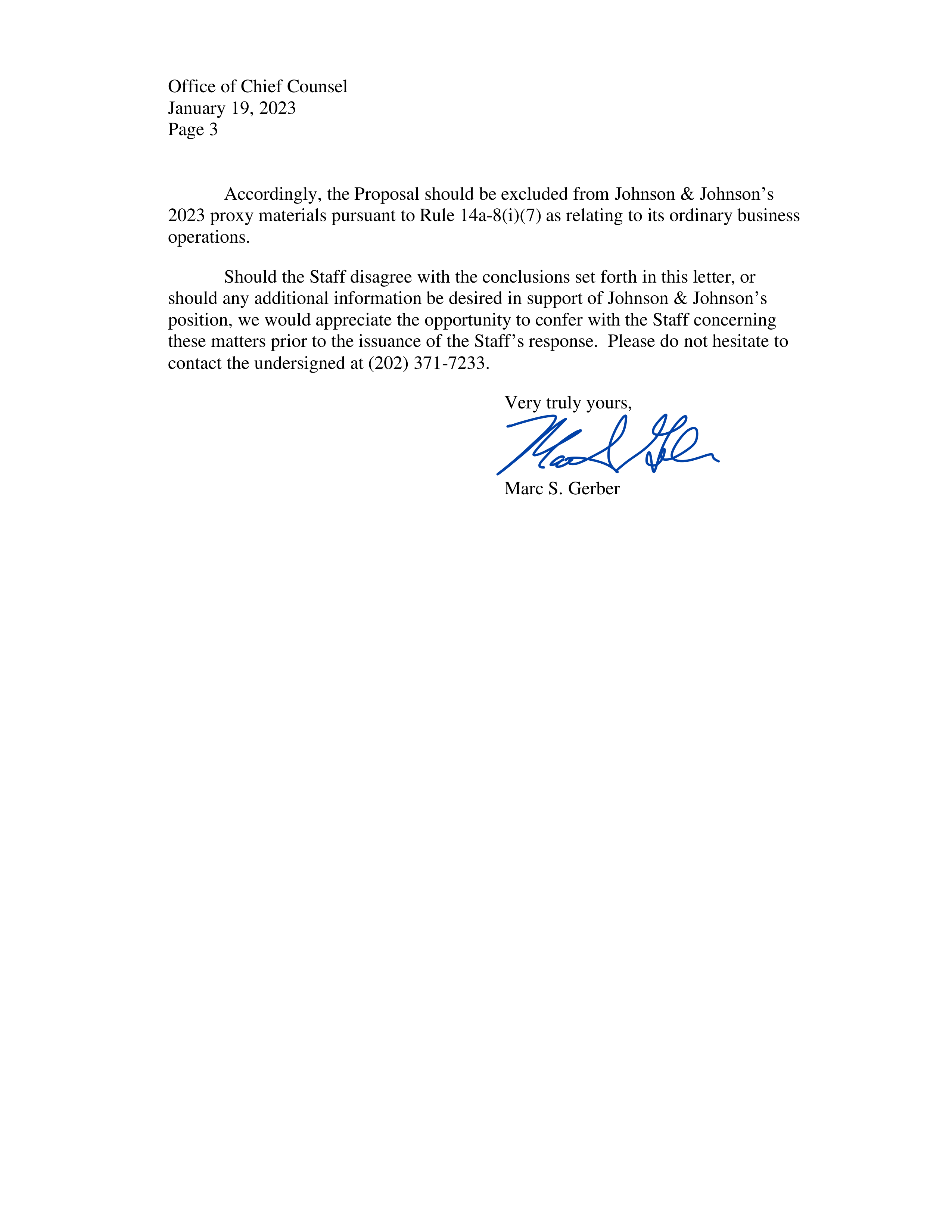 Johnson and Johnson Proposal  — page 36