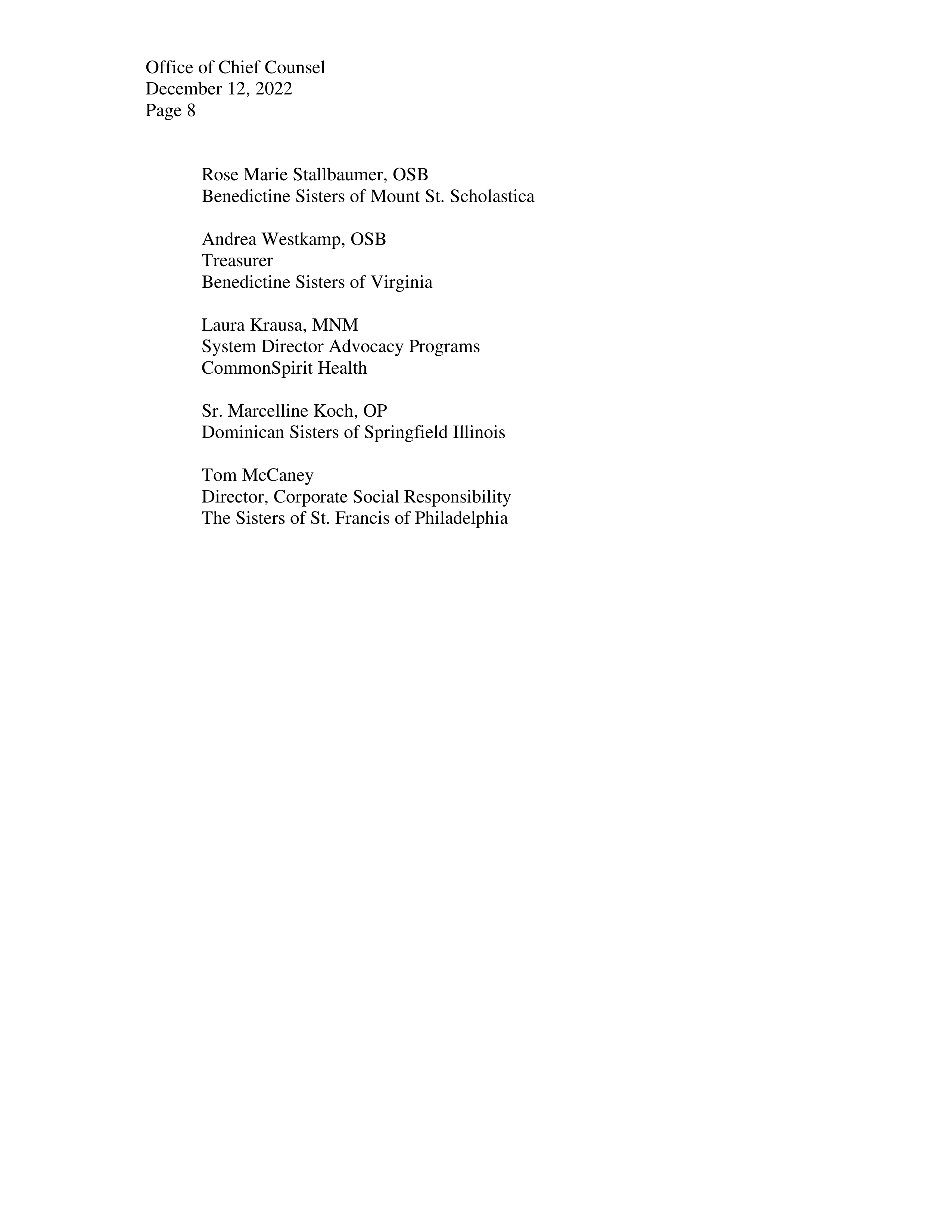 Johnson and Johnson Proposal  — page 9