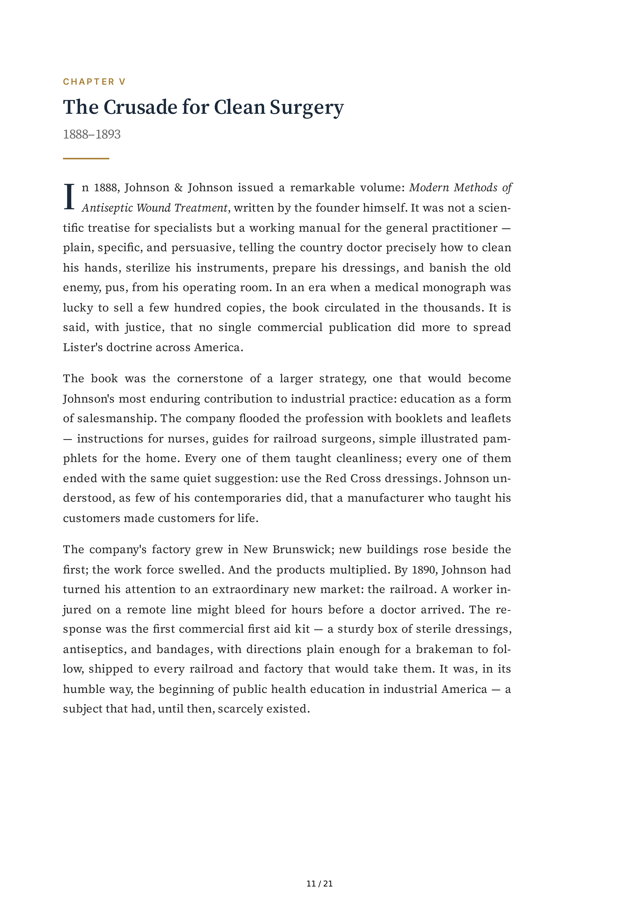 Johnson & Johnson Robert Wood Johnson The Gentleman Rebel Biography — page 11
