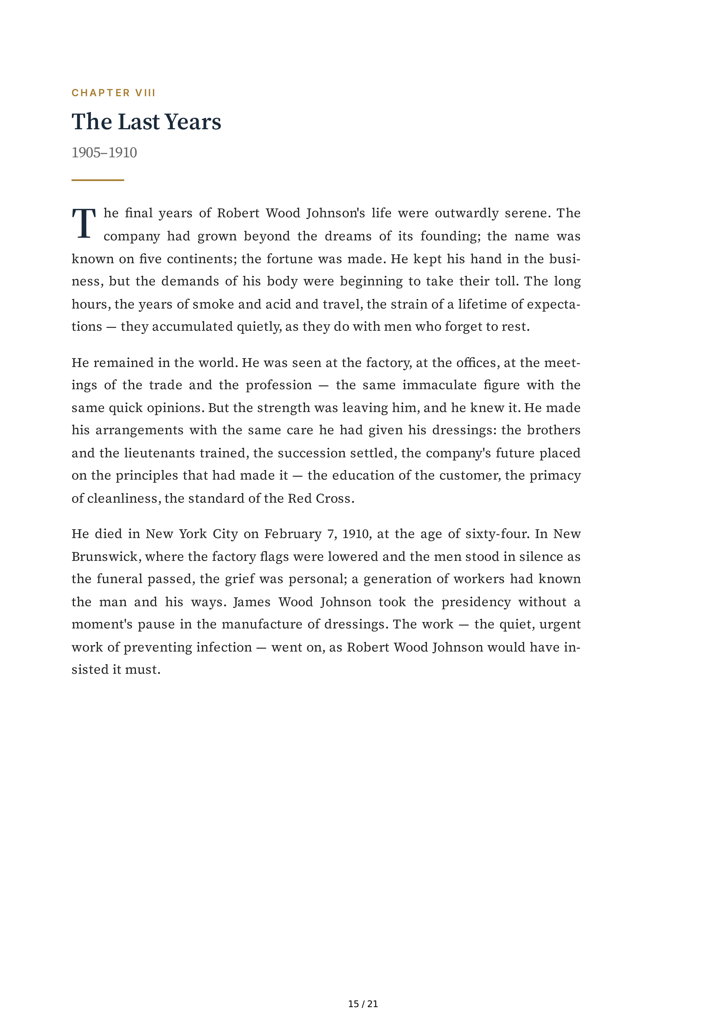 Johnson & Johnson Robert Wood Johnson The Gentleman Rebel Biography — page 15