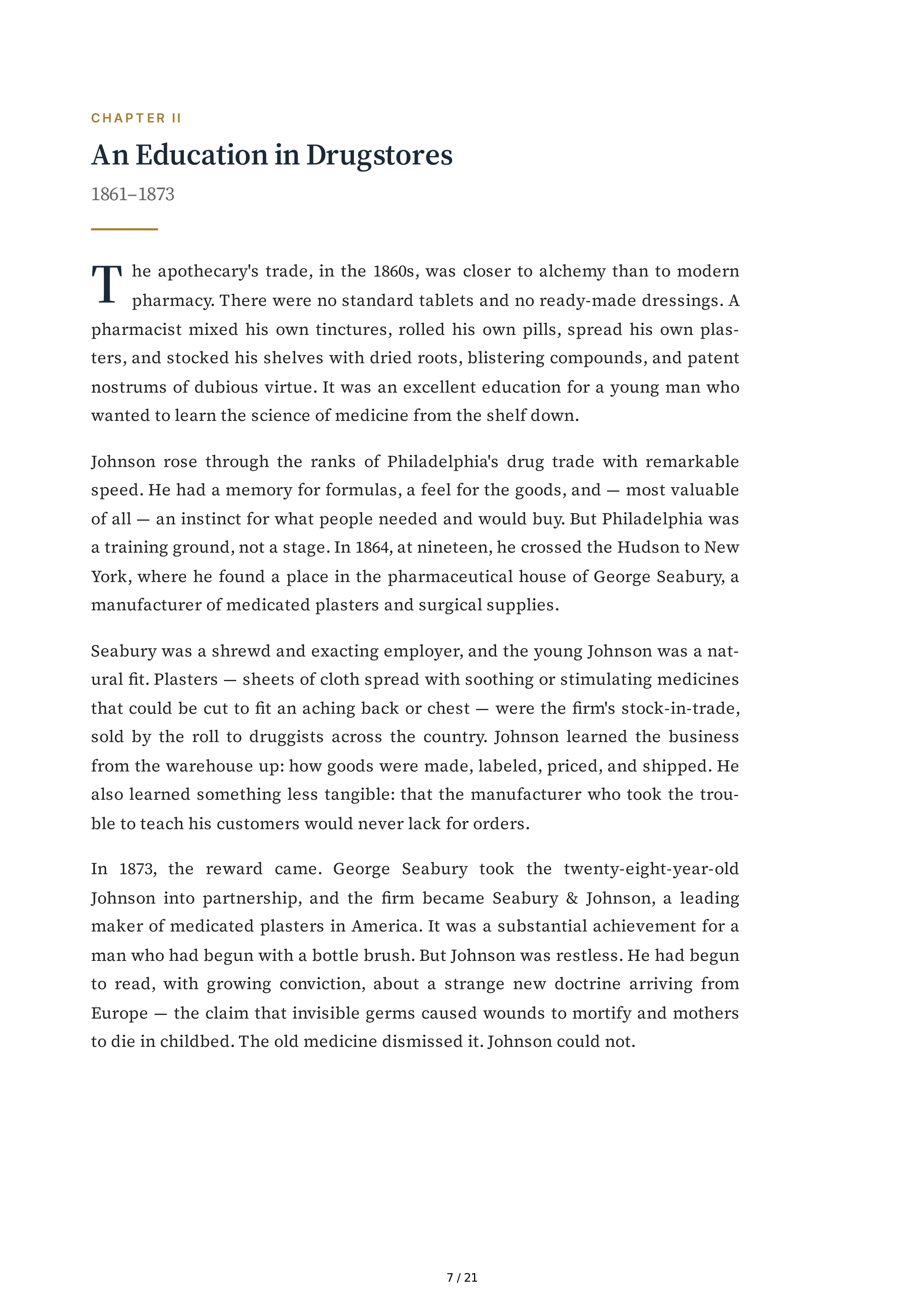 Johnson & Johnson Robert Wood Johnson The Gentleman Rebel Biography — page 7