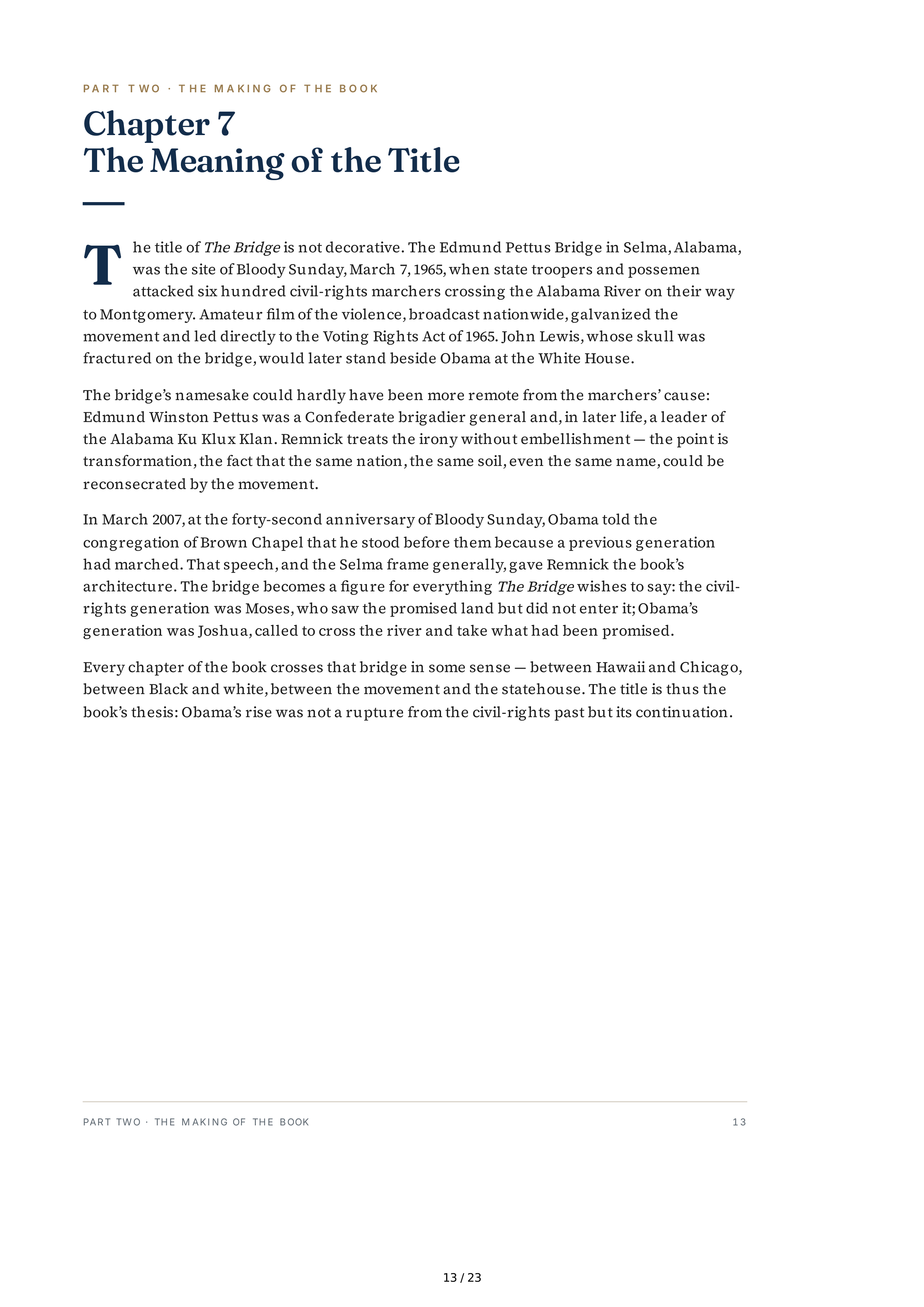 Journalists David Remnick The Bridge The Life and Rise of Barack Obama Biography — page 13