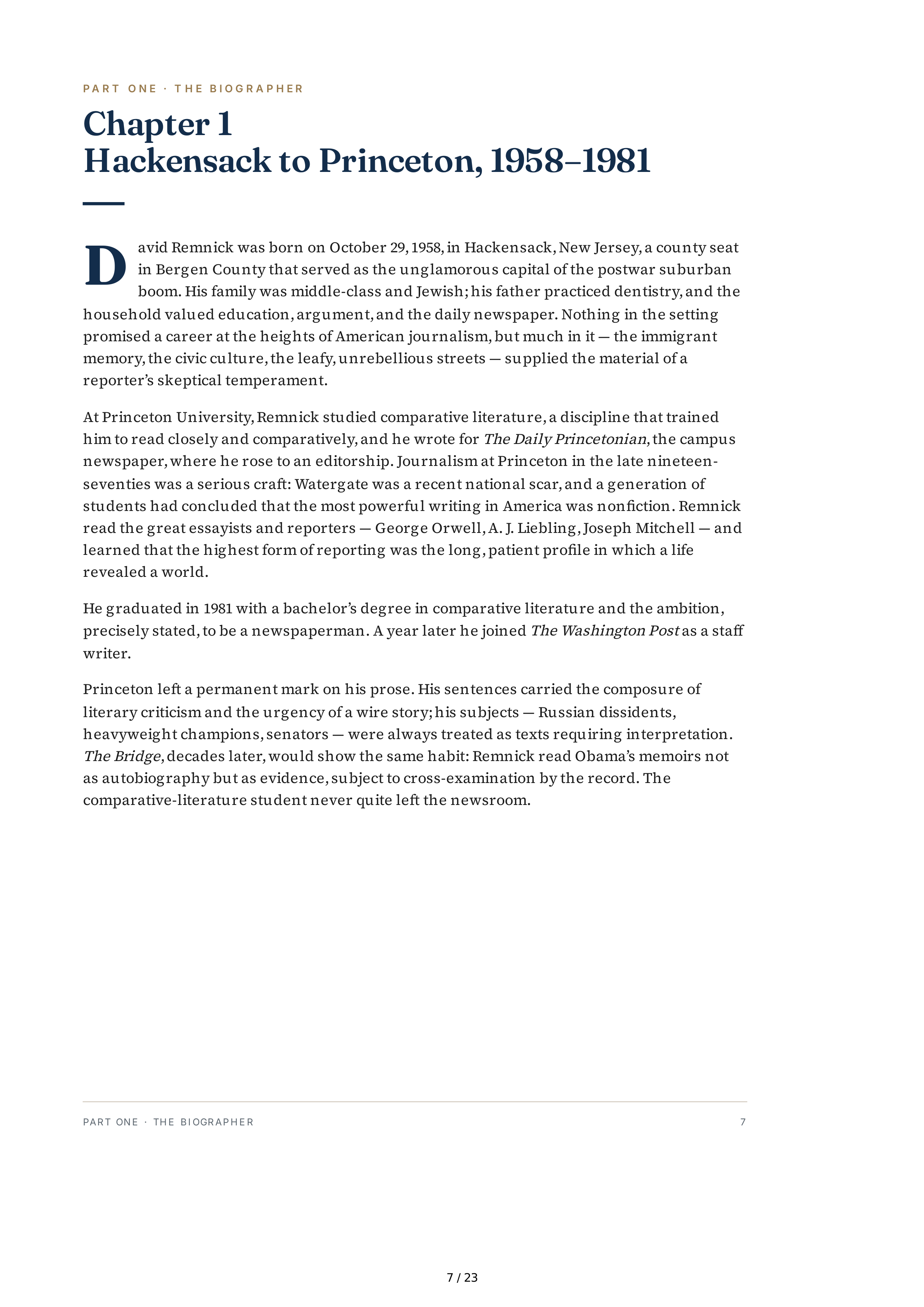 Journalists David Remnick The Bridge The Life and Rise of Barack Obama Biography — page 7
