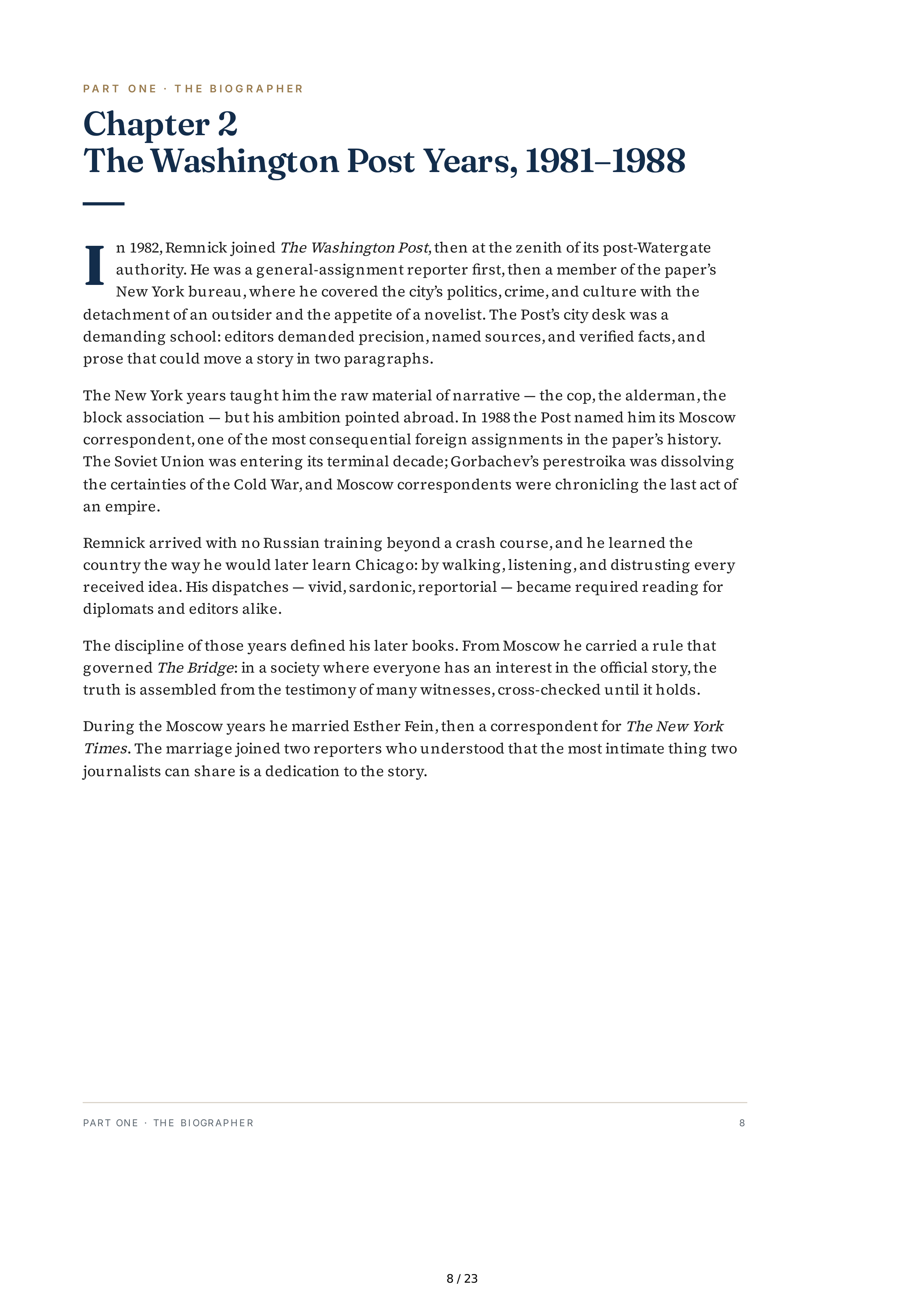 Journalists David Remnick The Bridge The Life and Rise of Barack Obama Biography — page 8