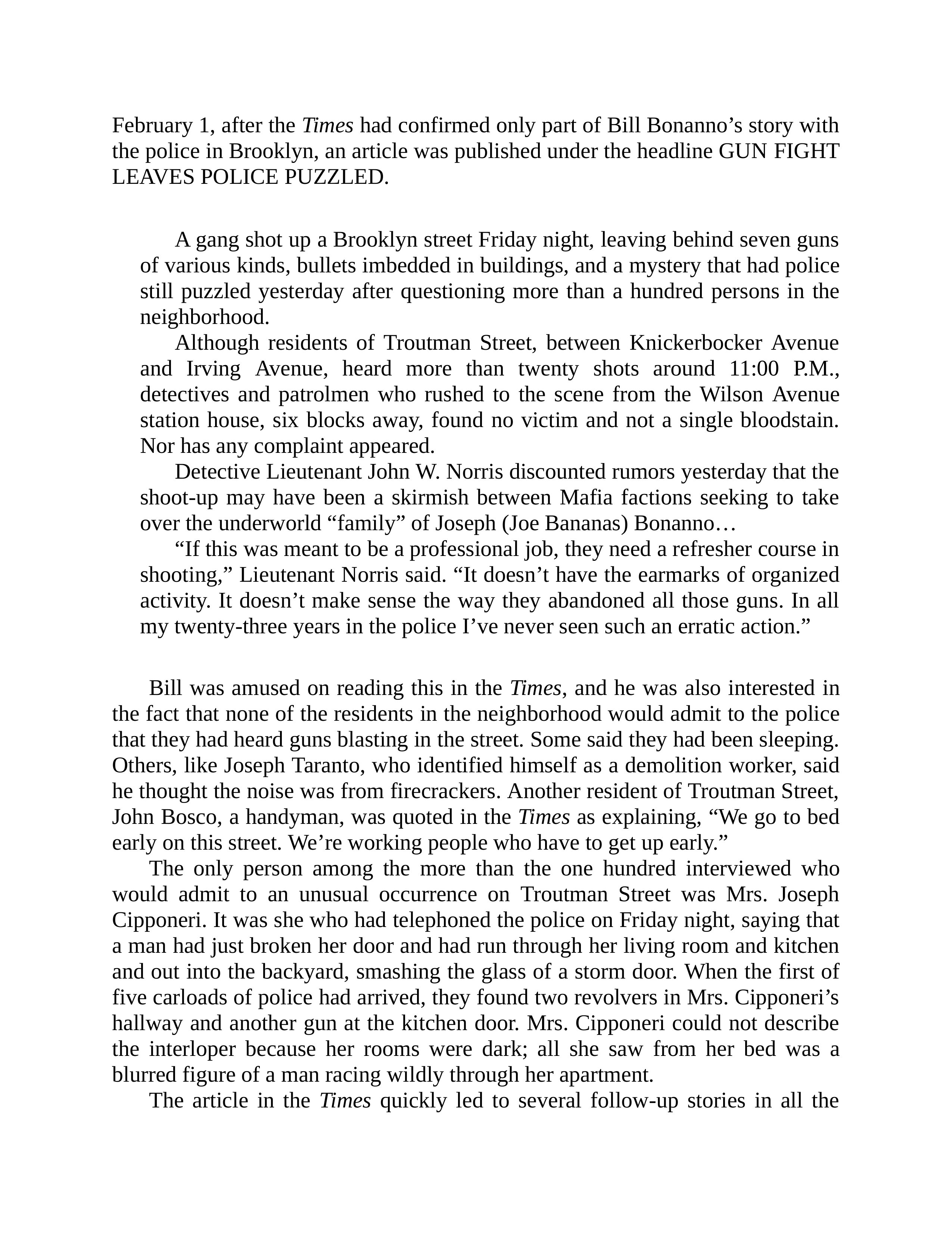Journalist Gay Talese Honor Thy Father Biography — page 137