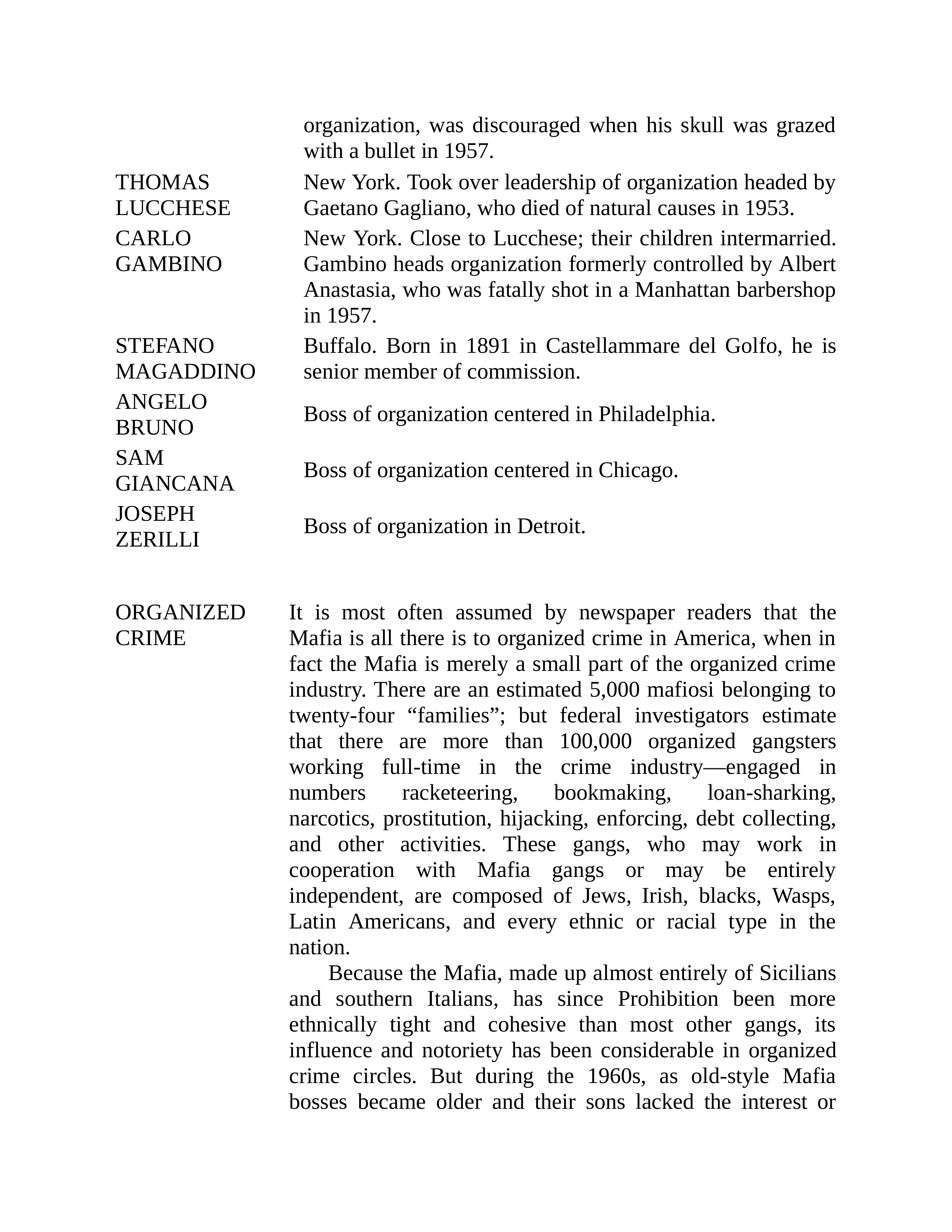 Journalist Gay Talese Honor Thy Father Biography — page 15