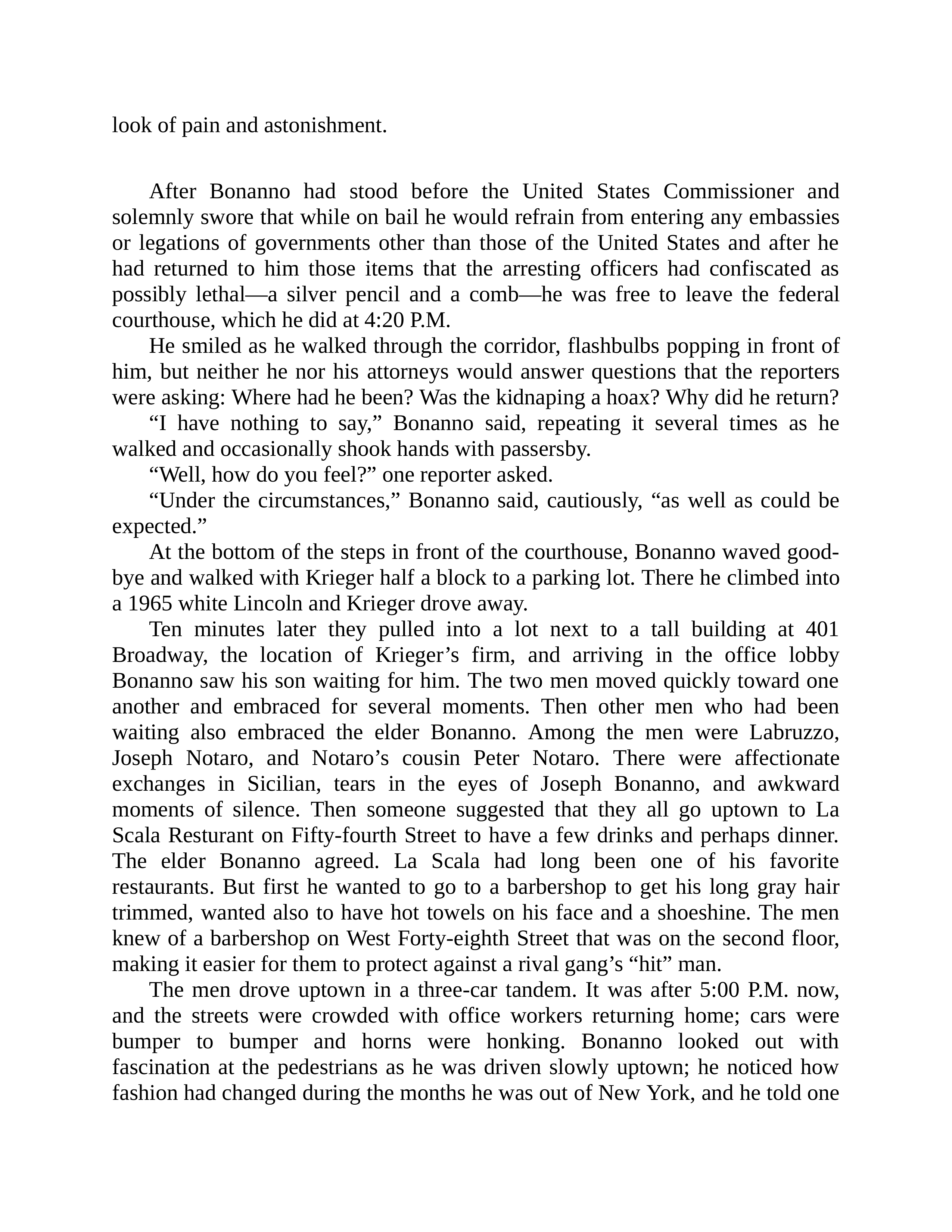 Journalist Gay Talese Honor Thy Father Biography — page 150
