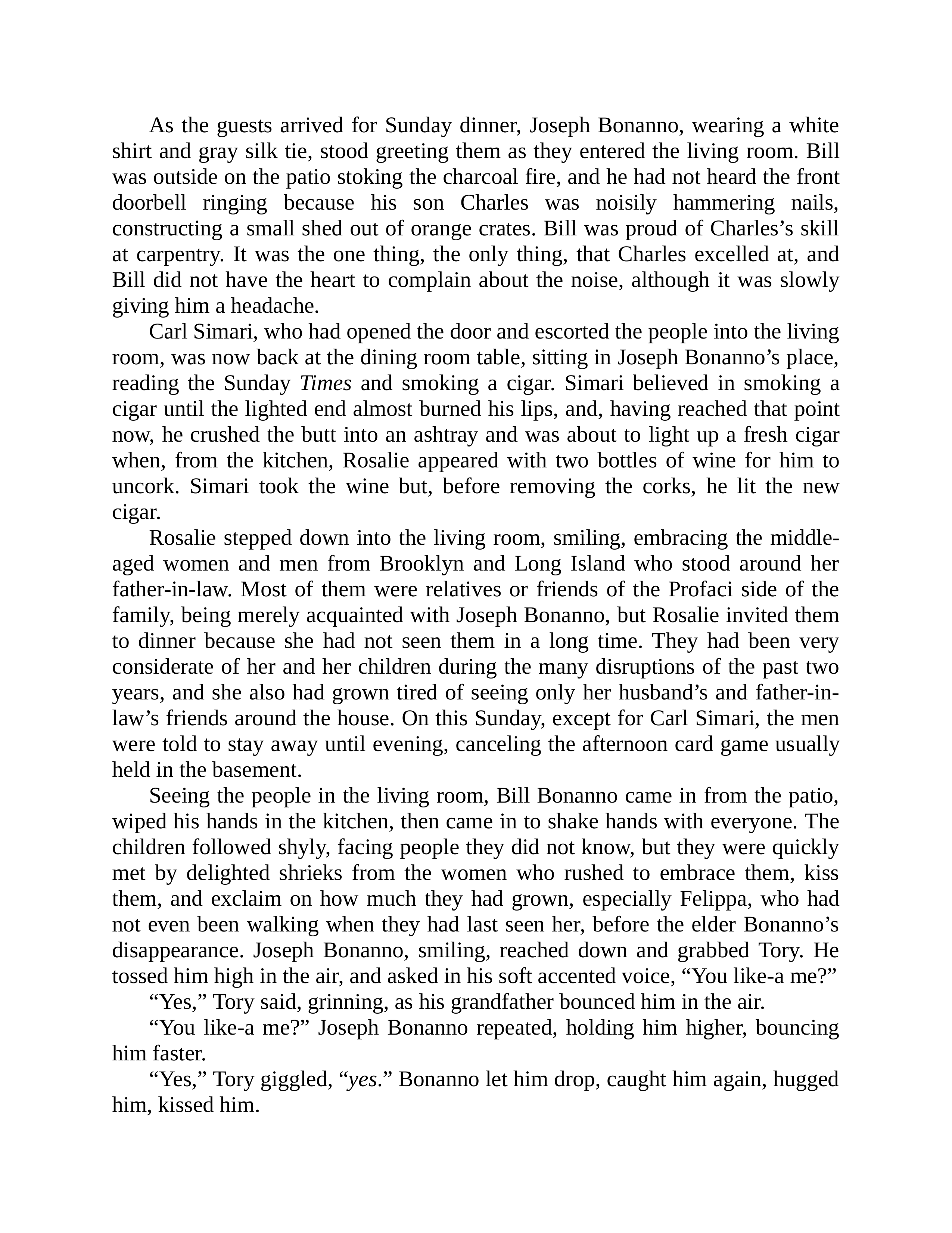 Journalist Gay Talese Honor Thy Father Biography — page 191