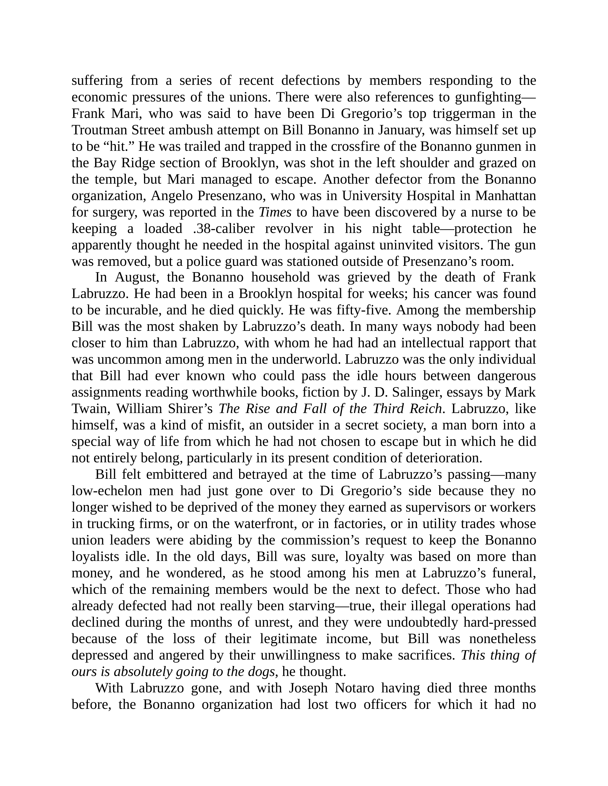 Journalist Gay Talese Honor Thy Father Biography — page 194