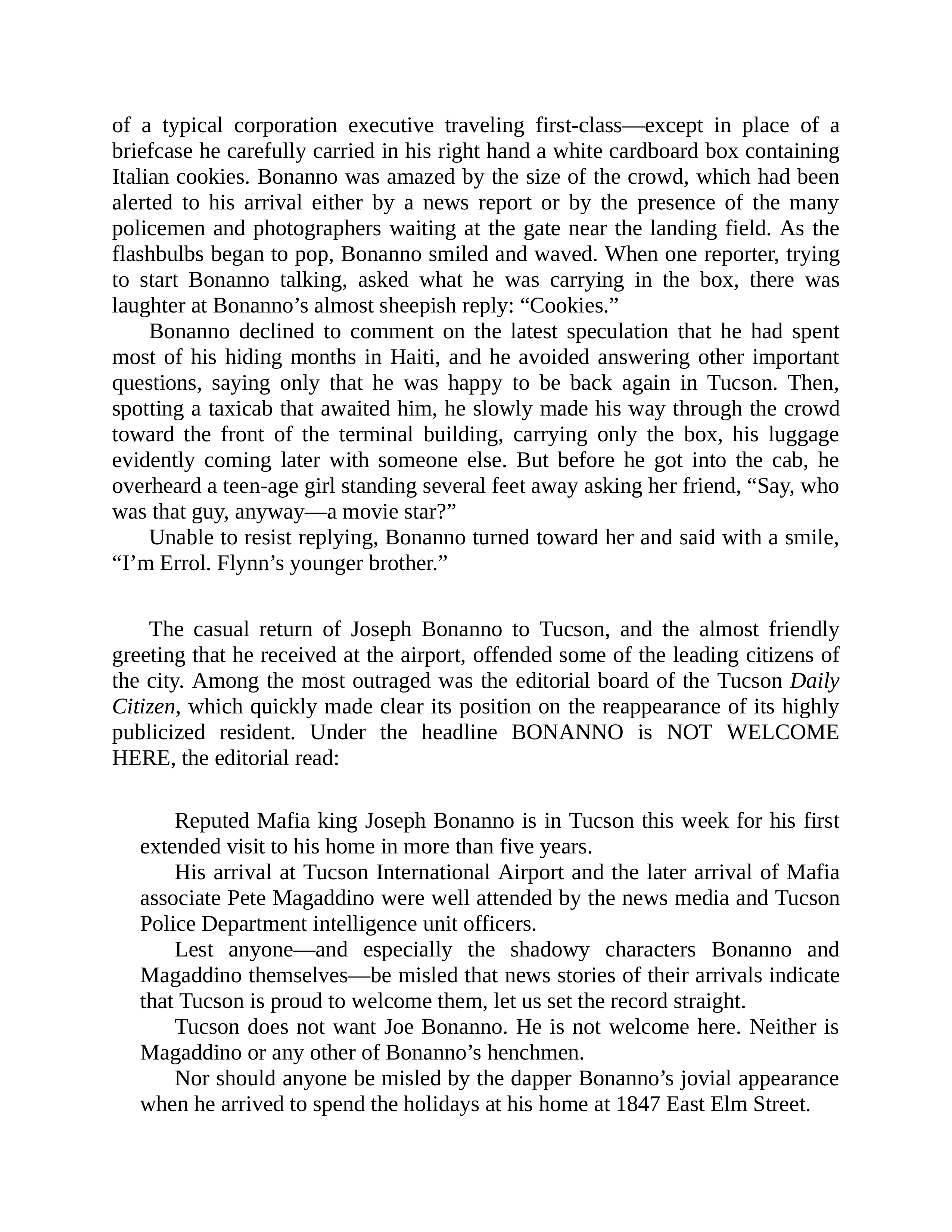 Journalist Gay Talese Honor Thy Father Biography — page 199