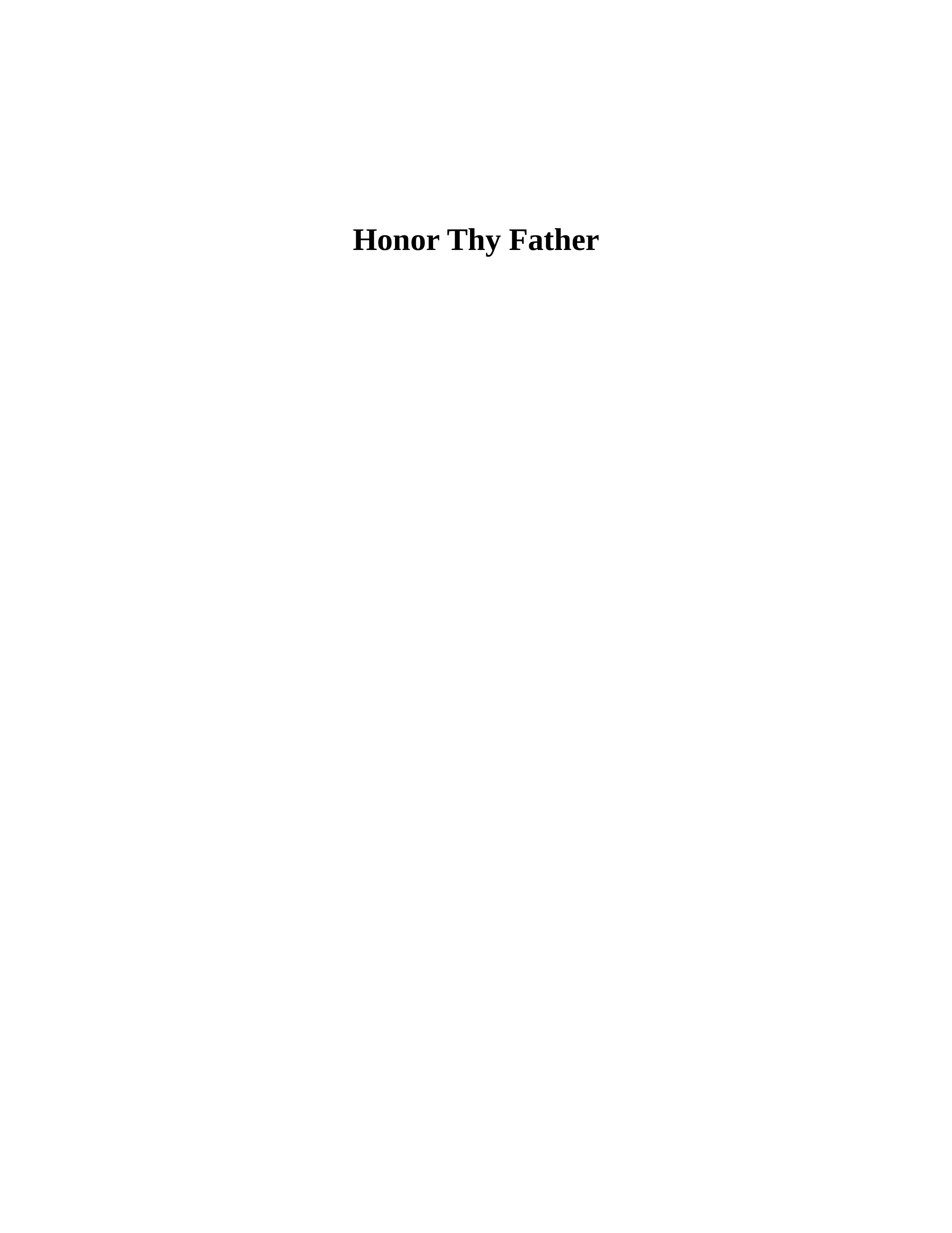 Journalist Gay Talese Honor Thy Father Biography — page 2