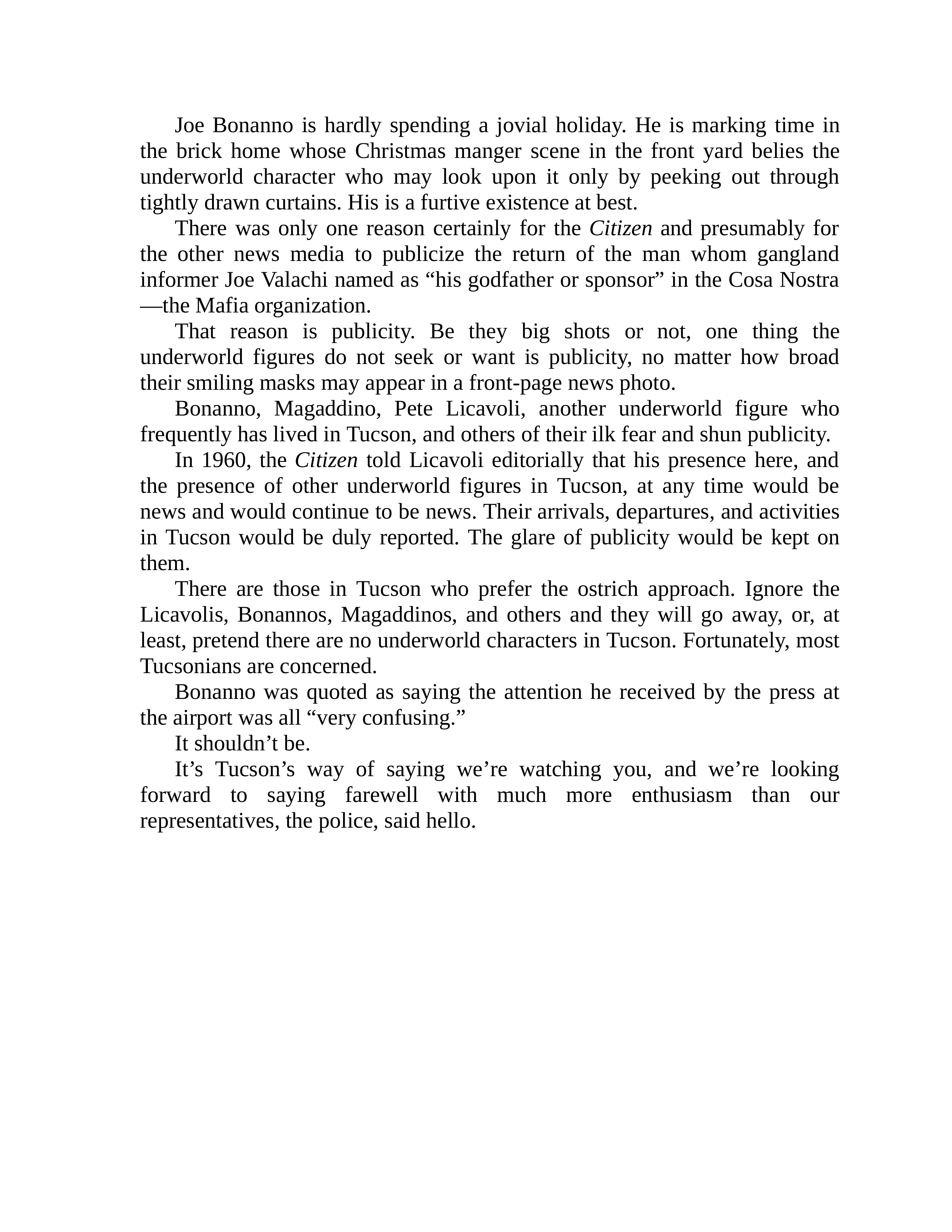 Journalist Gay Talese Honor Thy Father Biography — page 200