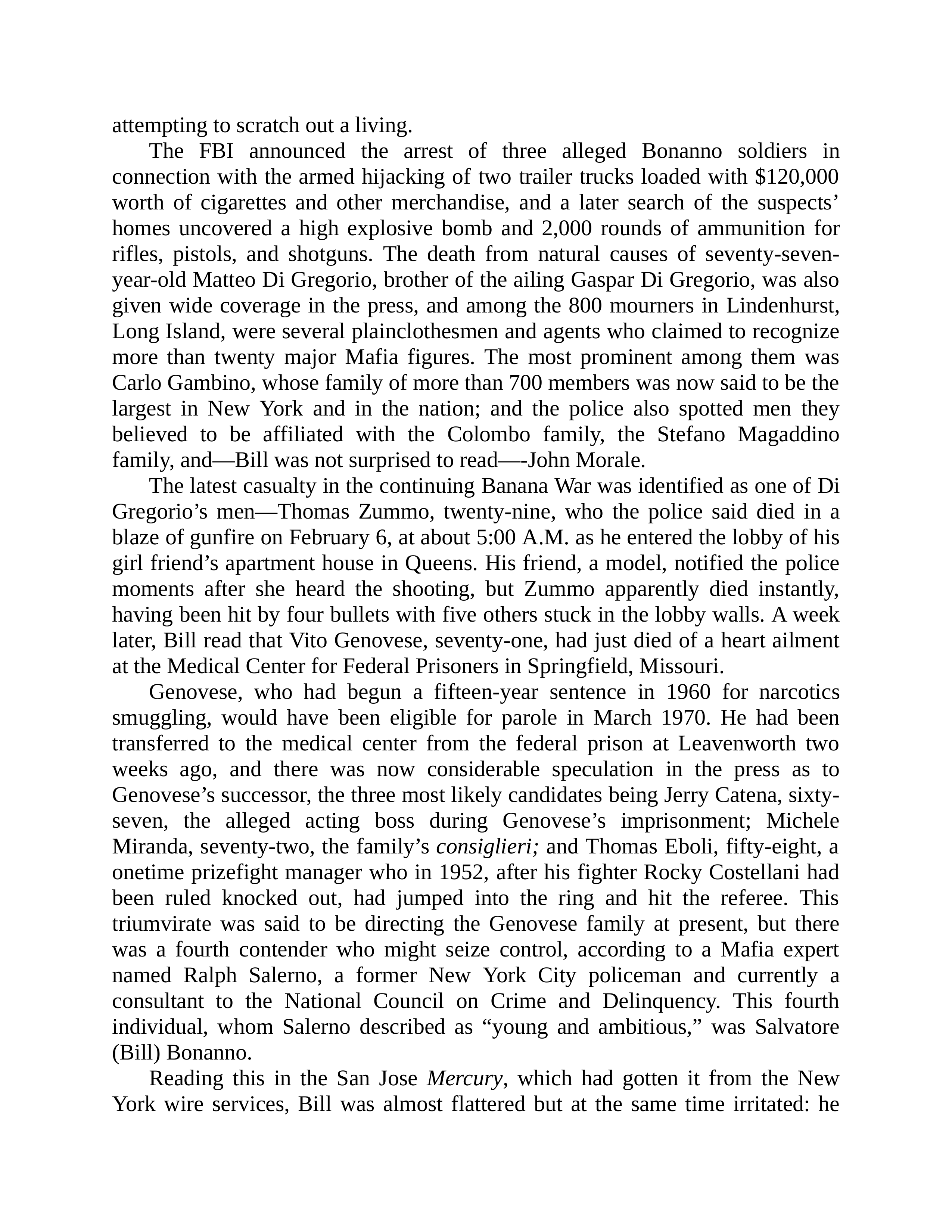 Journalist Gay Talese Honor Thy Father Biography — page 236