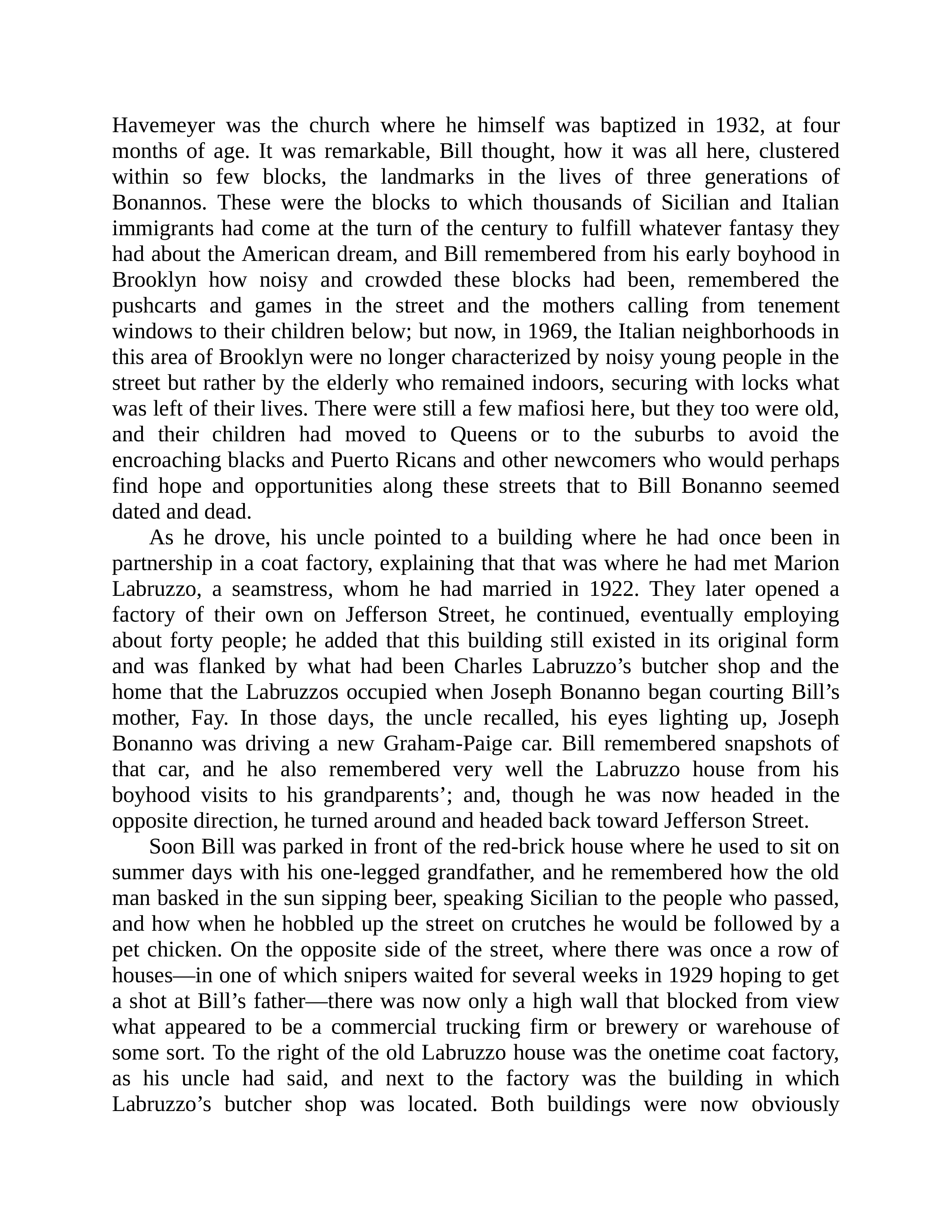 Journalist Gay Talese Honor Thy Father Biography — page 270