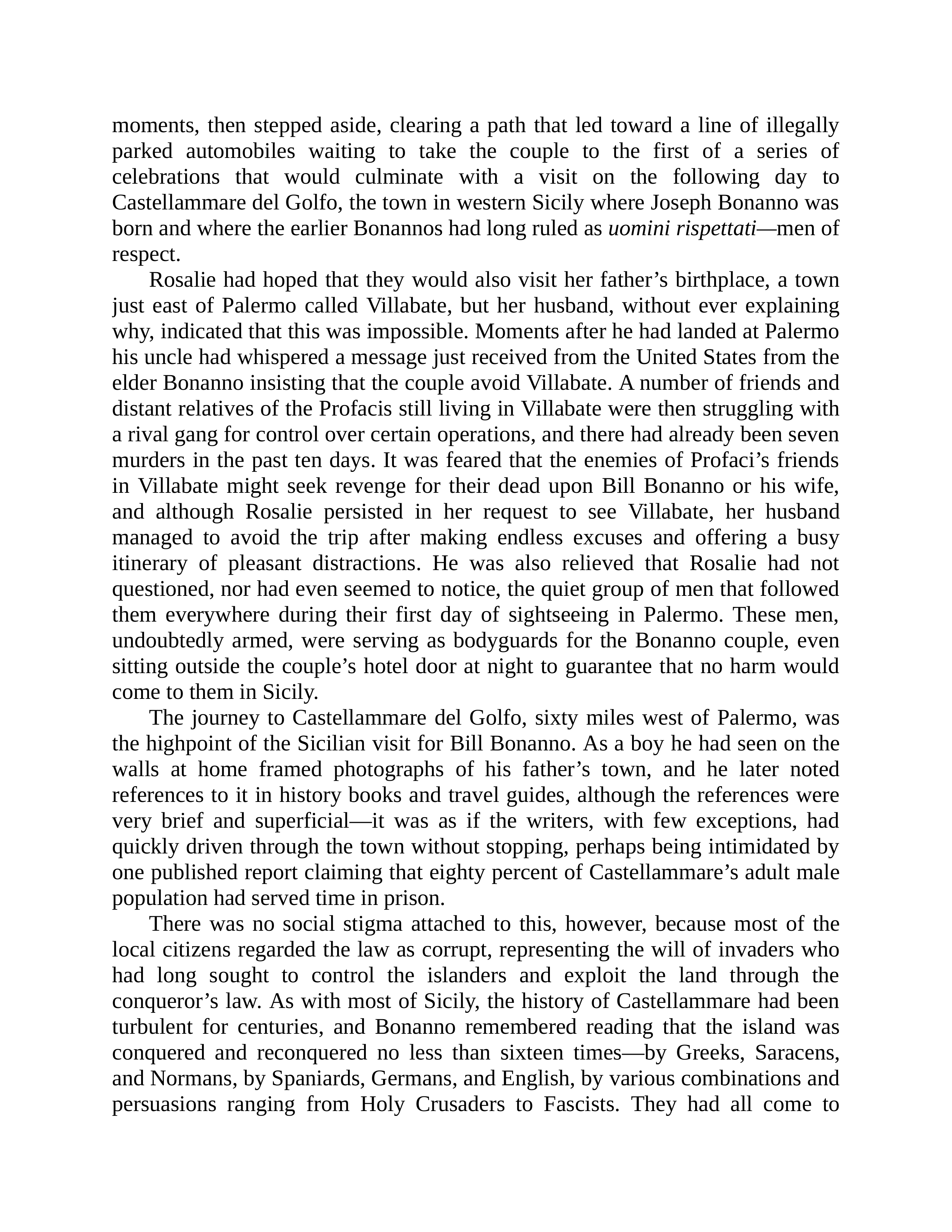 Journalist Gay Talese Honor Thy Father Biography — page 29