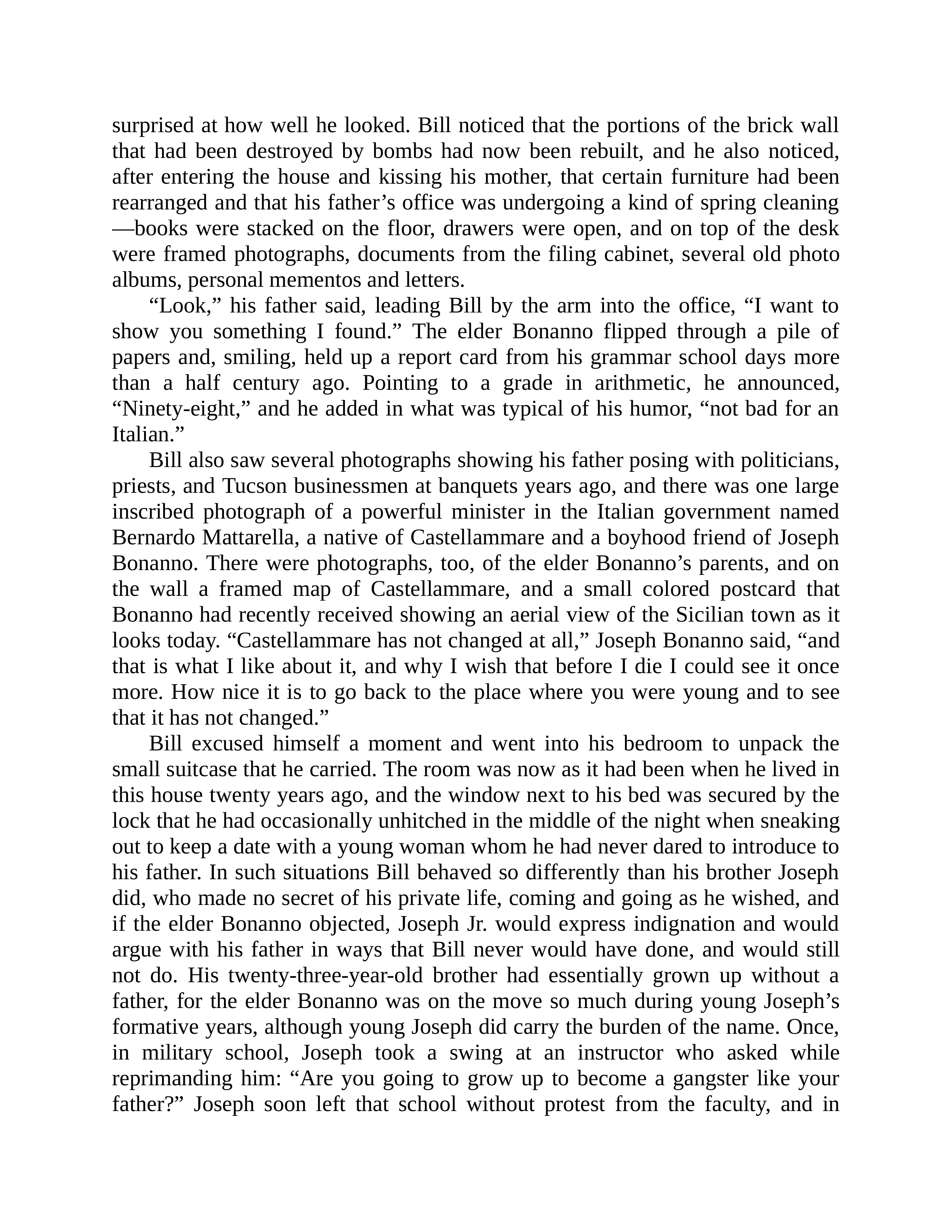 Journalist Gay Talese Honor Thy Father Biography — page 299