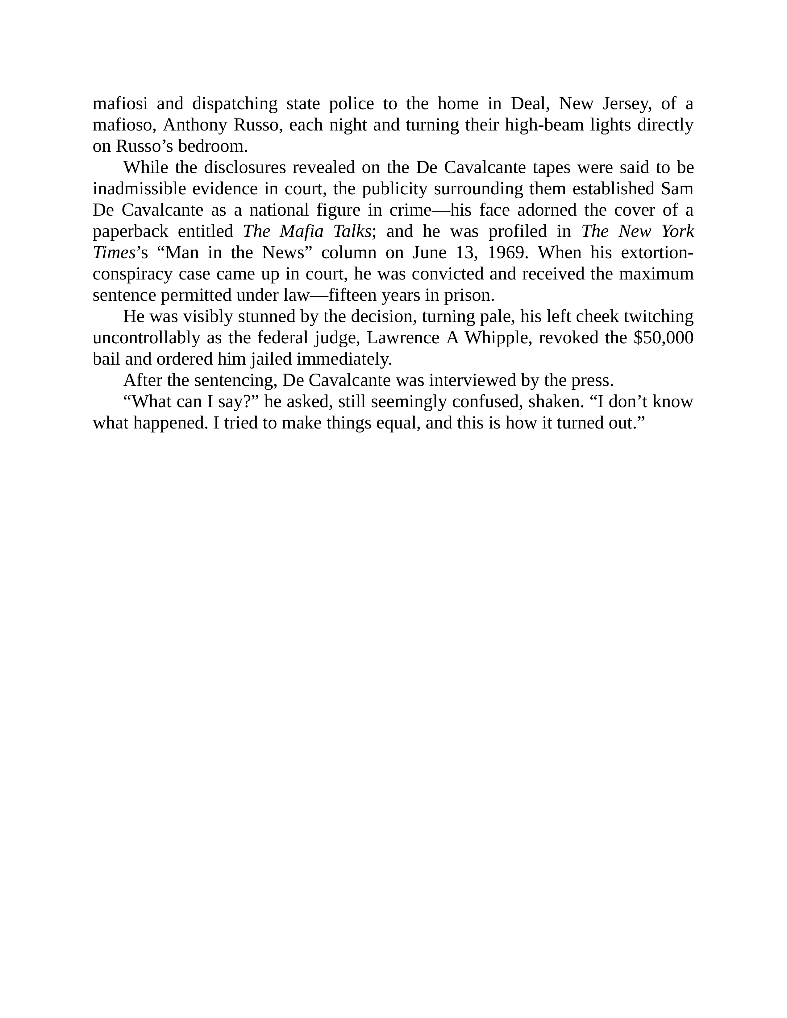 Journalist Gay Talese Honor Thy Father Biography — page 318