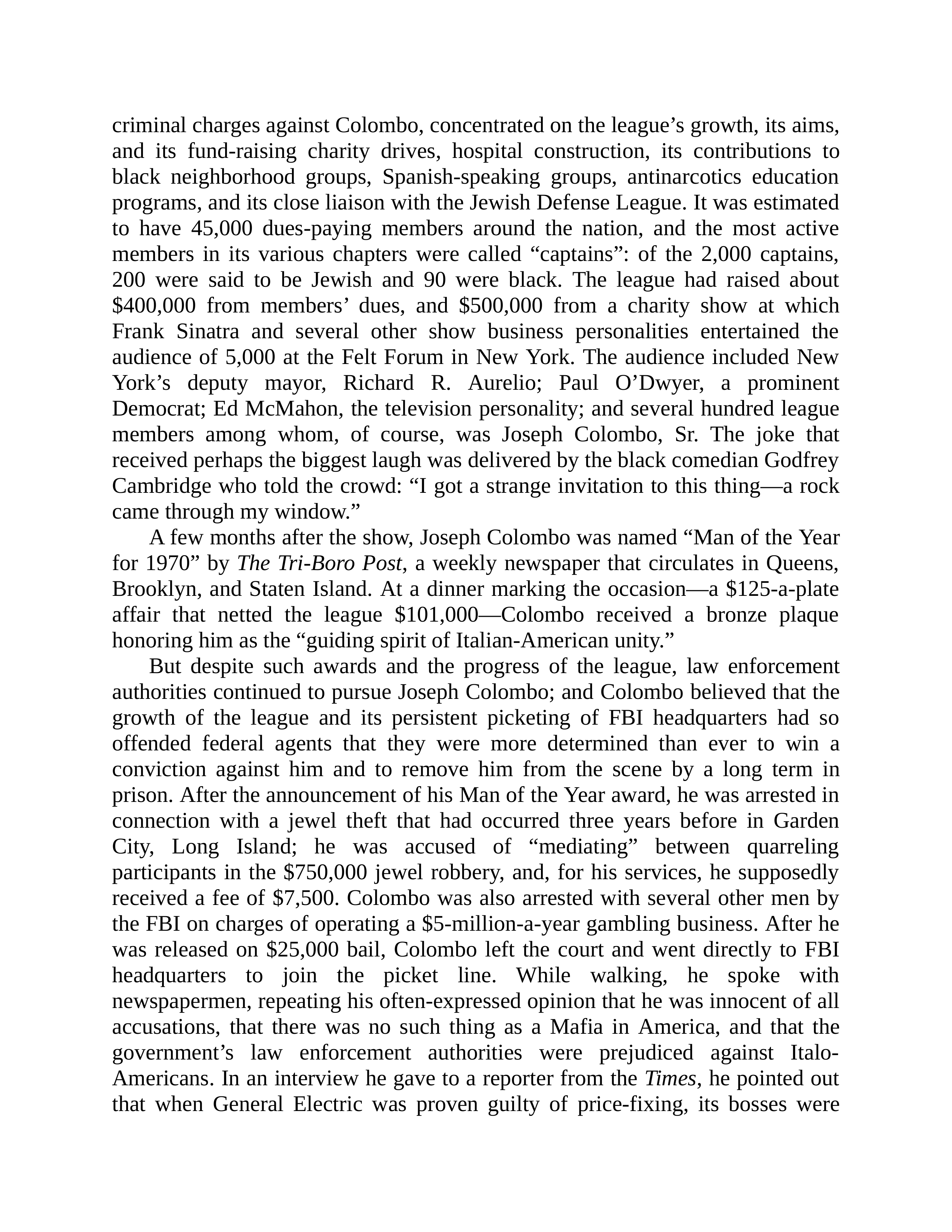 Journalist Gay Talese Honor Thy Father Biography — page 402