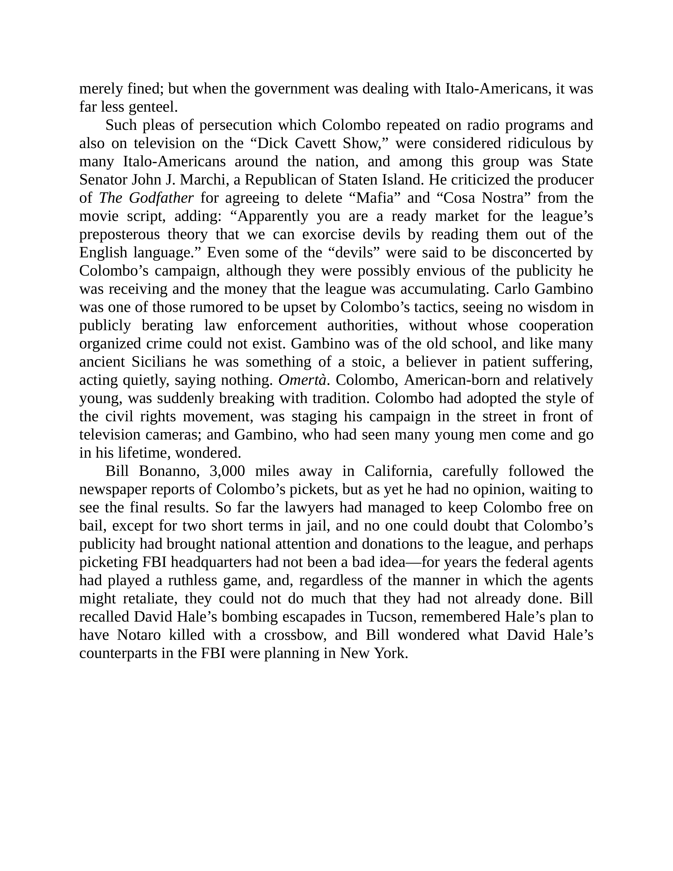 Journalist Gay Talese Honor Thy Father Biography — page 403