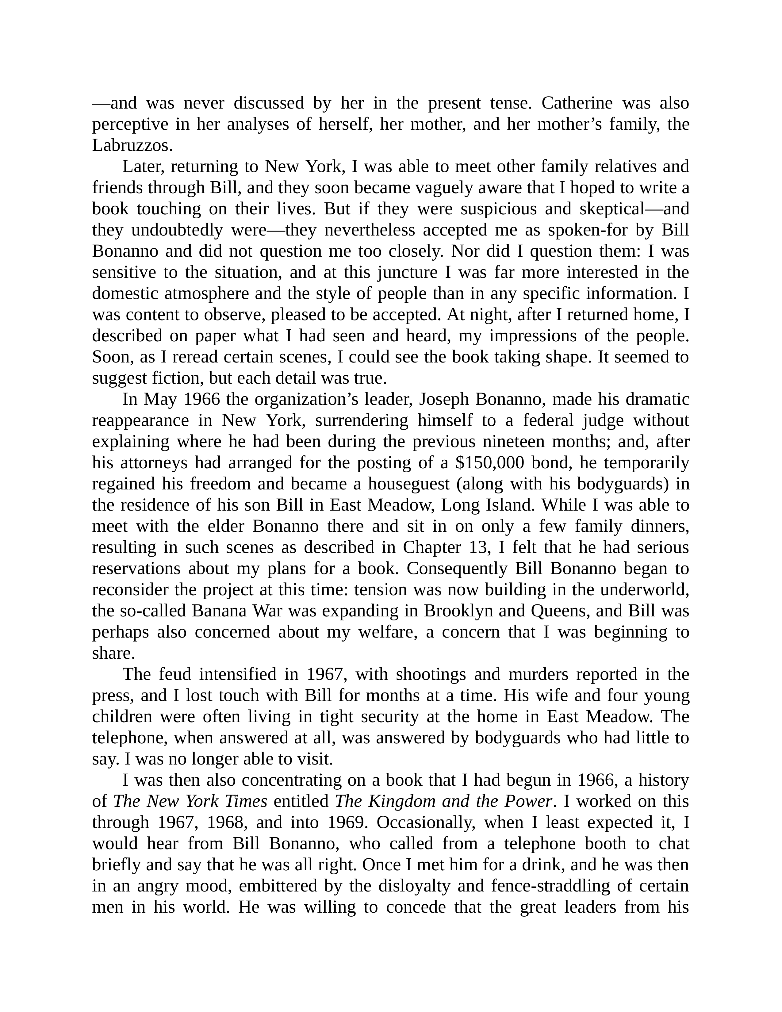 Journalist Gay Talese Honor Thy Father Biography — page 413