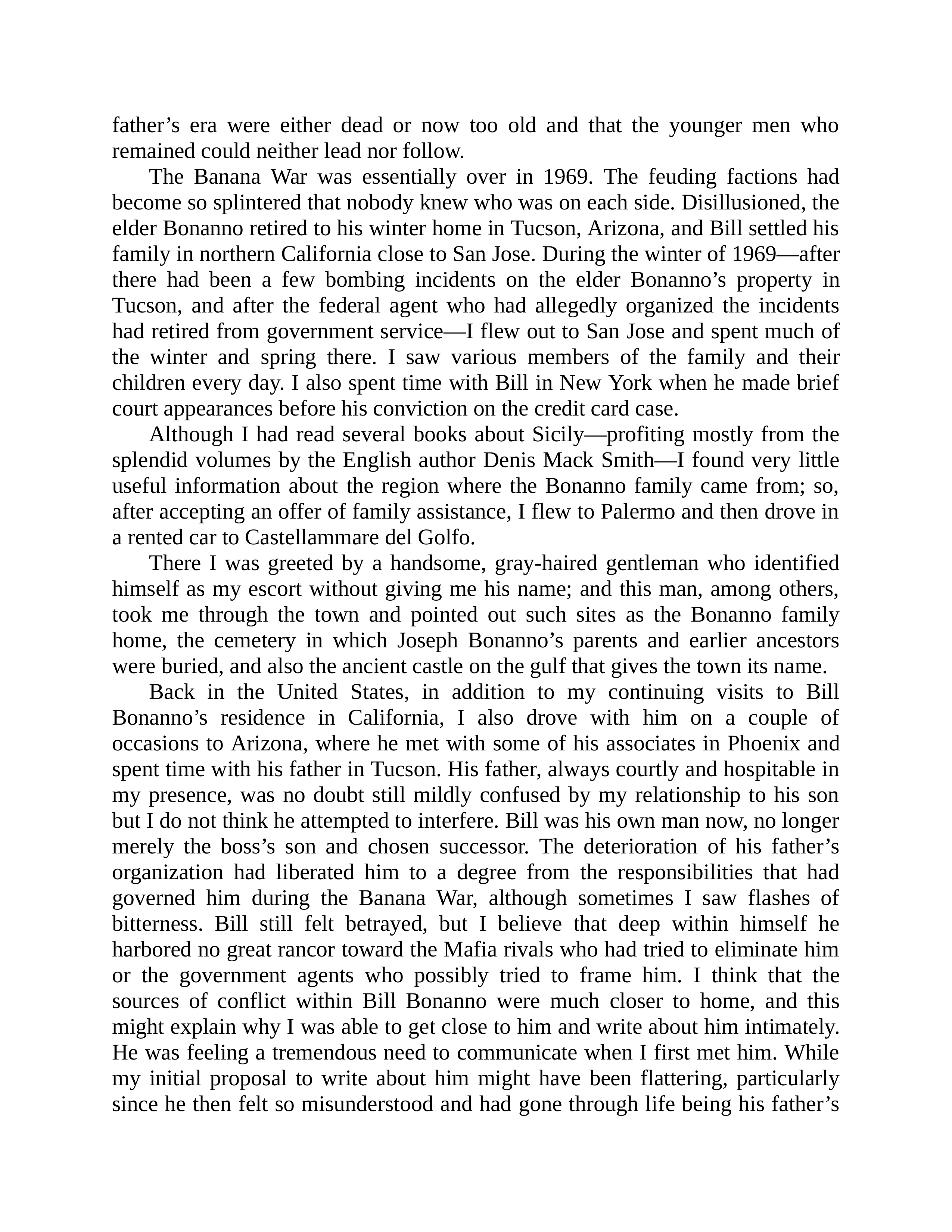 Journalist Gay Talese Honor Thy Father Biography — page 414