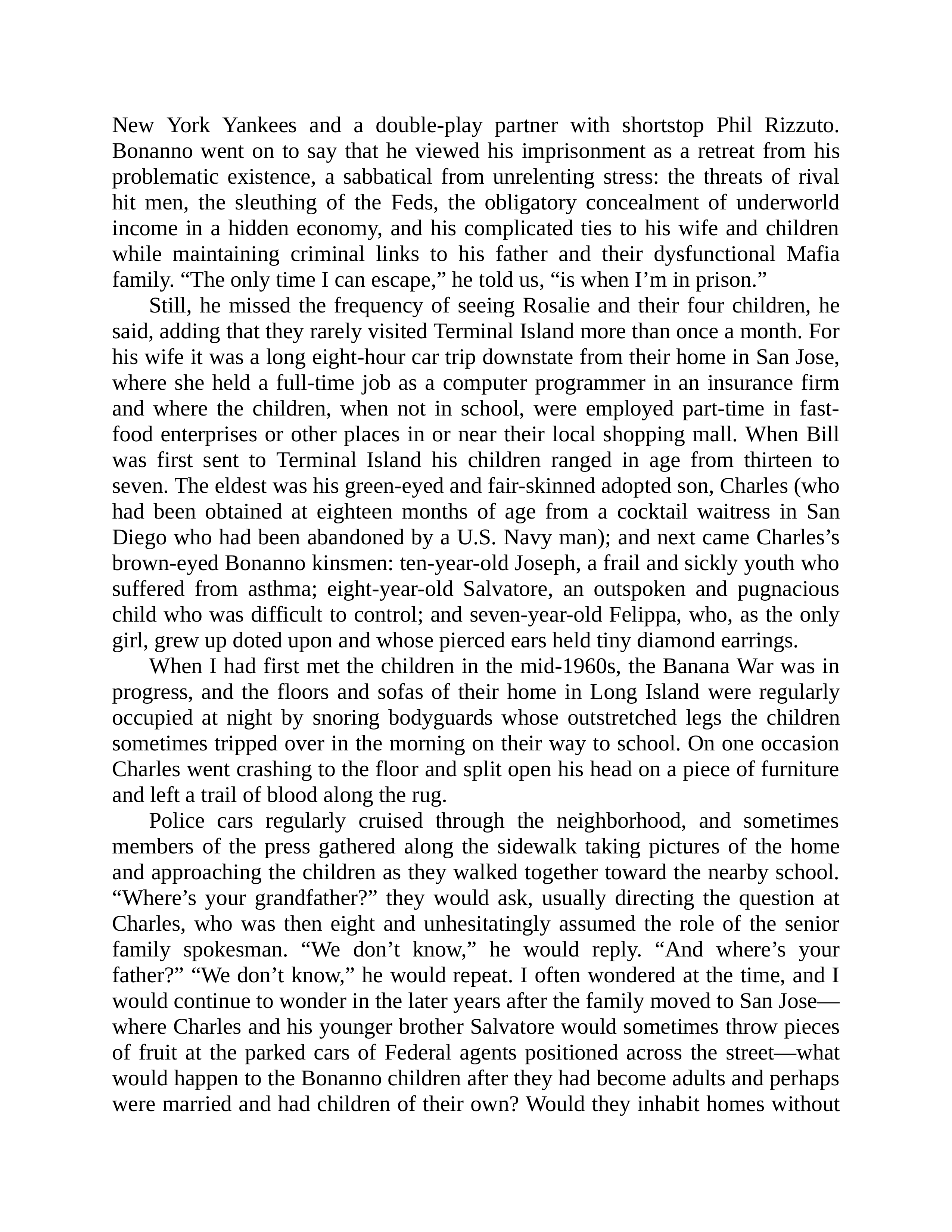 Journalist Gay Talese Honor Thy Father Biography — page 417