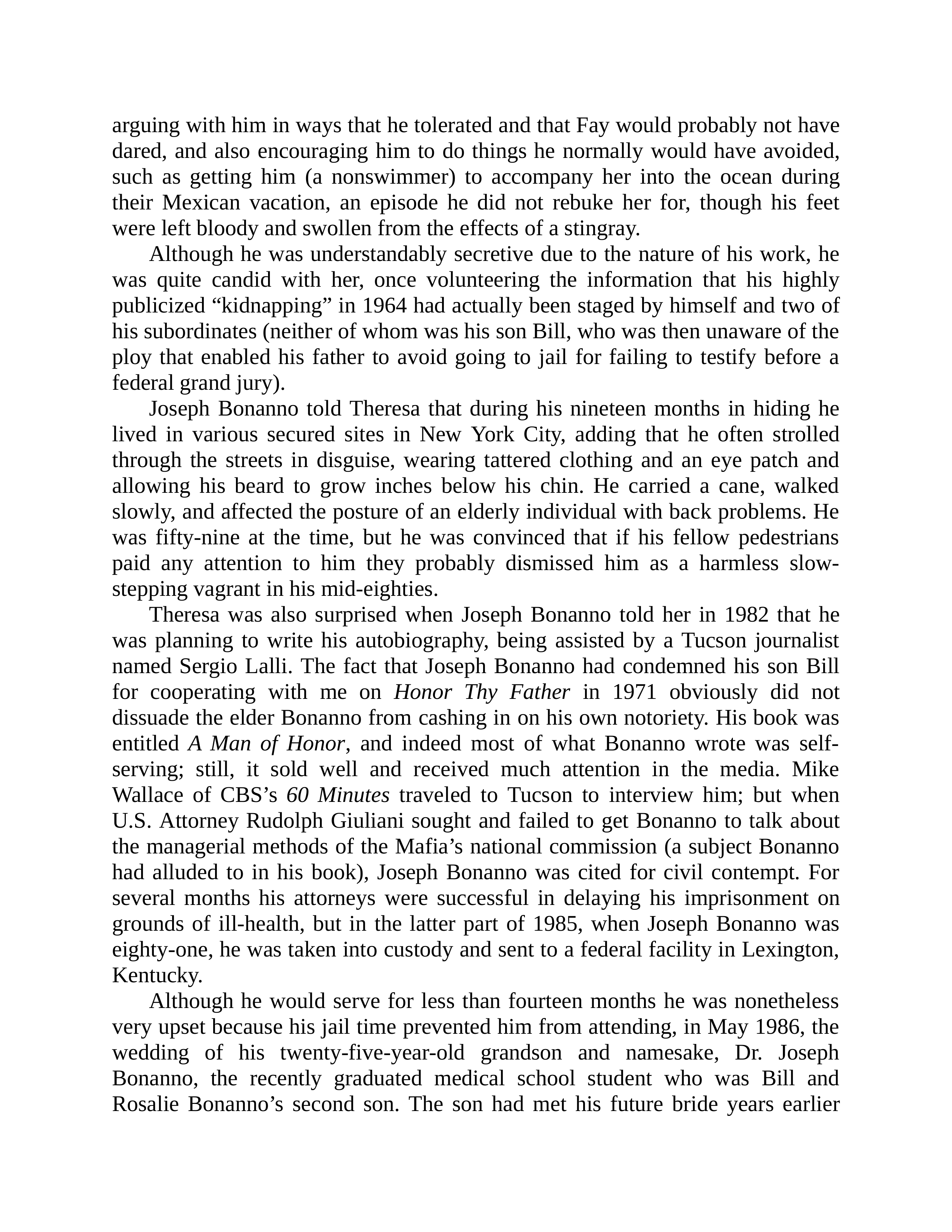 Journalist Gay Talese Honor Thy Father Biography — page 425