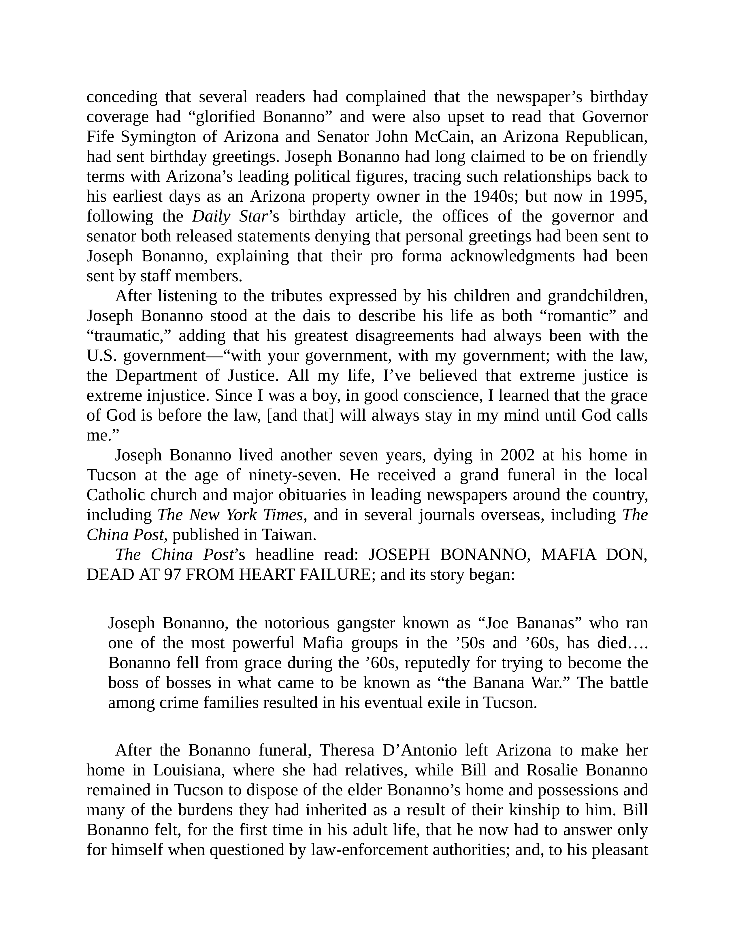 Journalist Gay Talese Honor Thy Father Biography — page 428