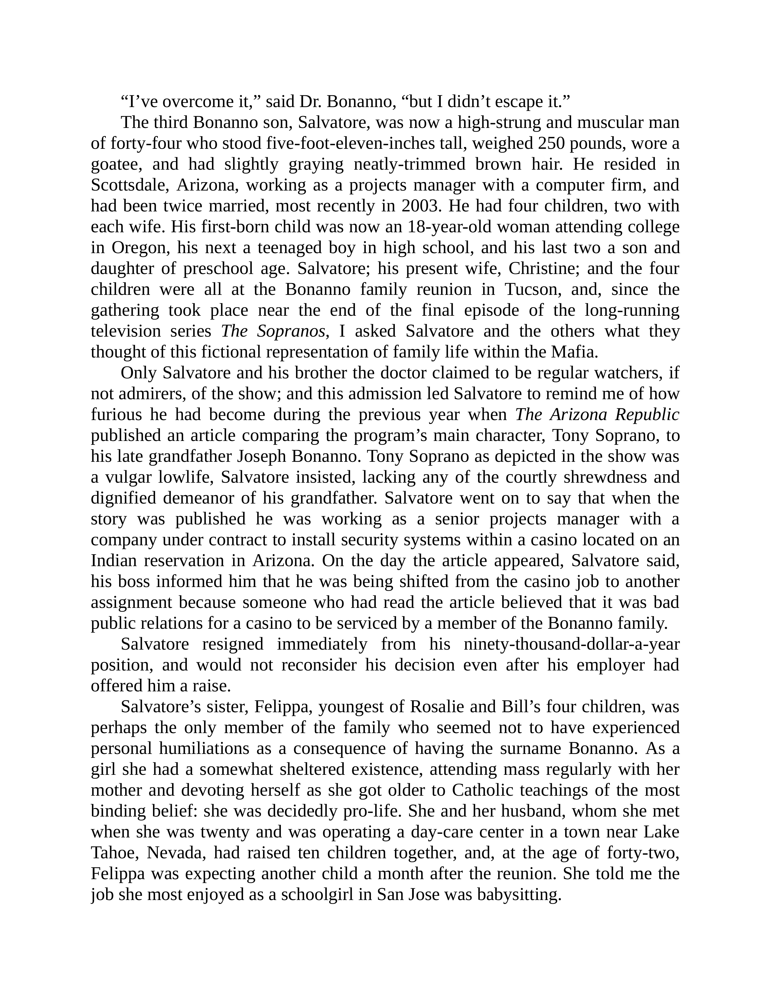 Journalist Gay Talese Honor Thy Father Biography — page 431