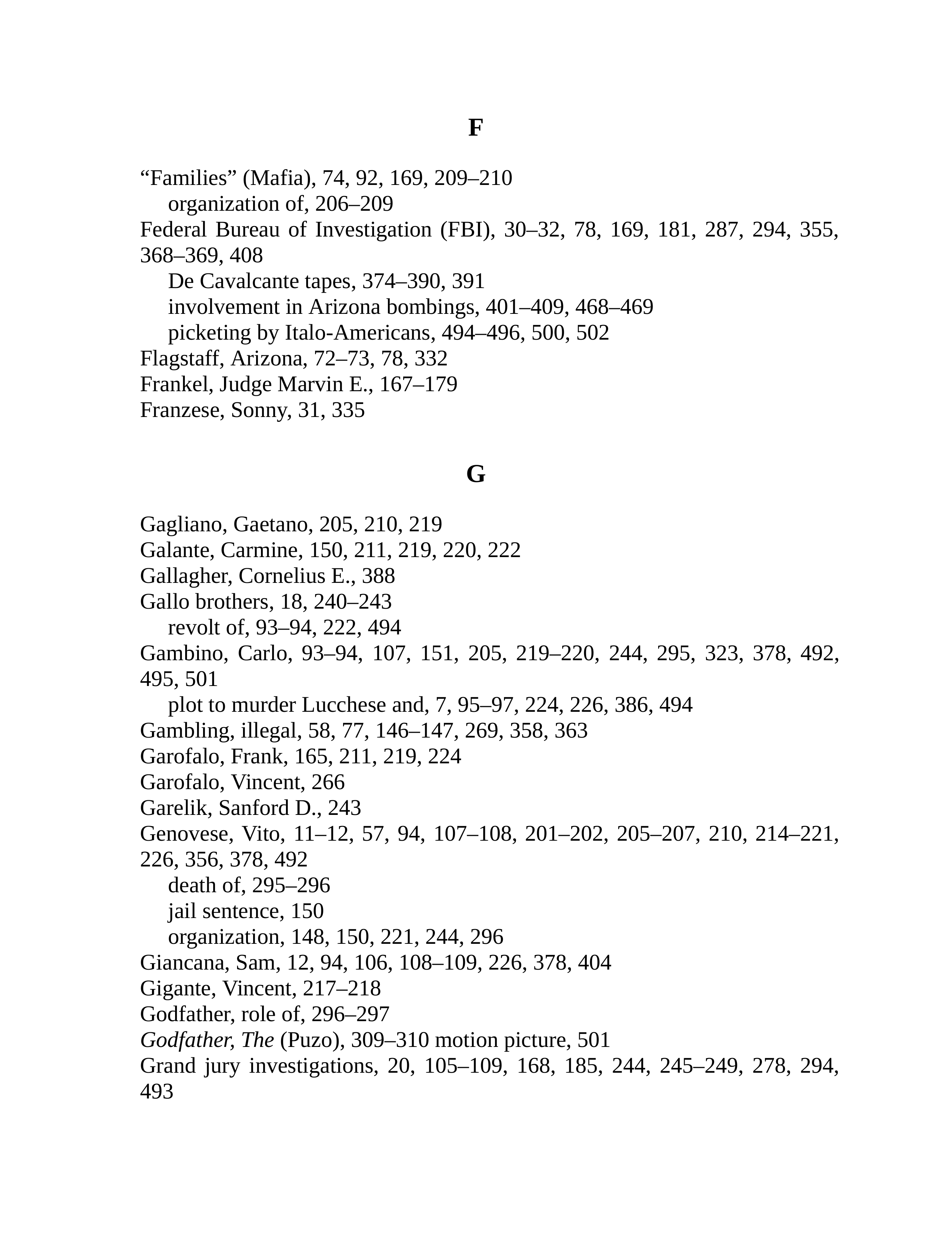 Journalist Gay Talese Honor Thy Father Biography — page 439