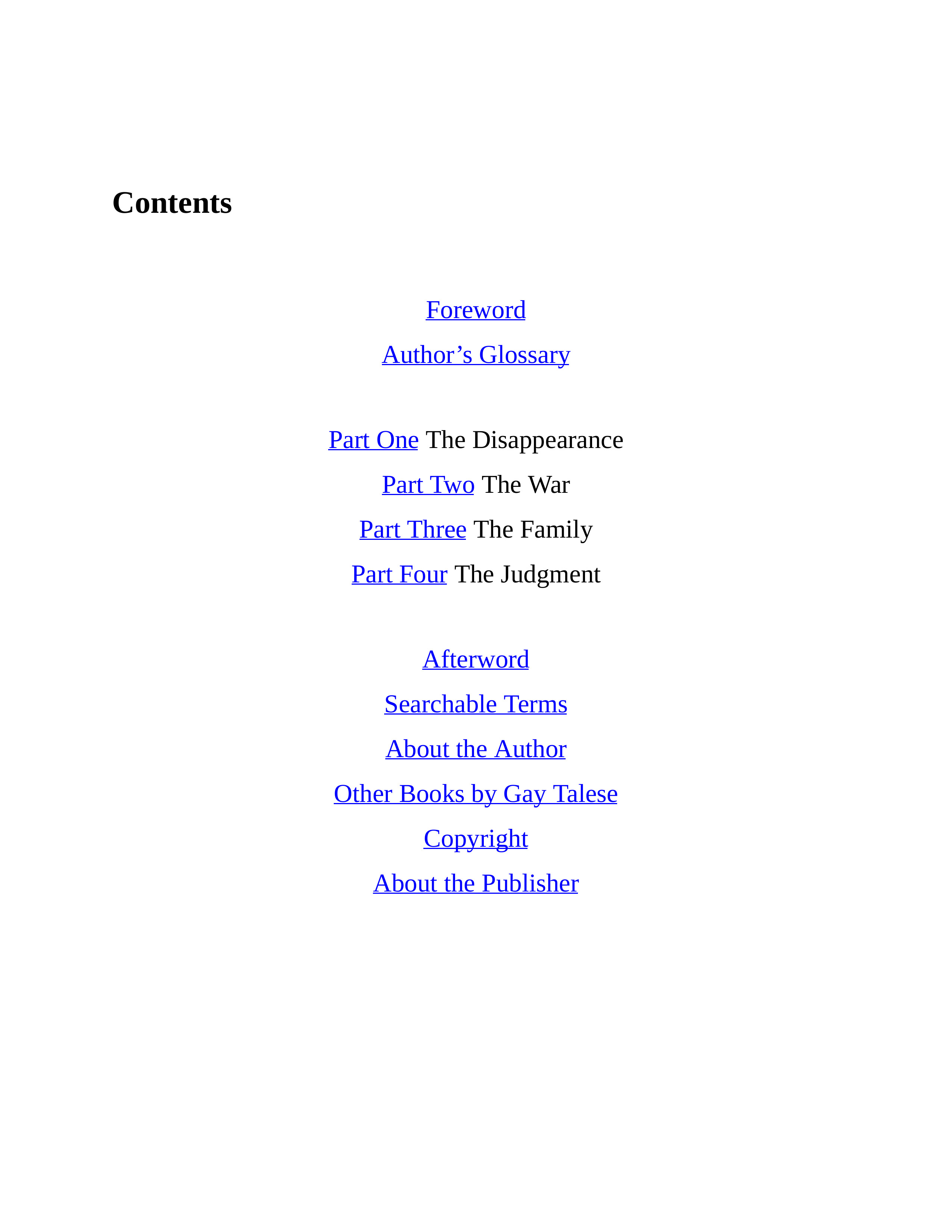 Journalist Gay Talese Honor Thy Father Biography — page 5