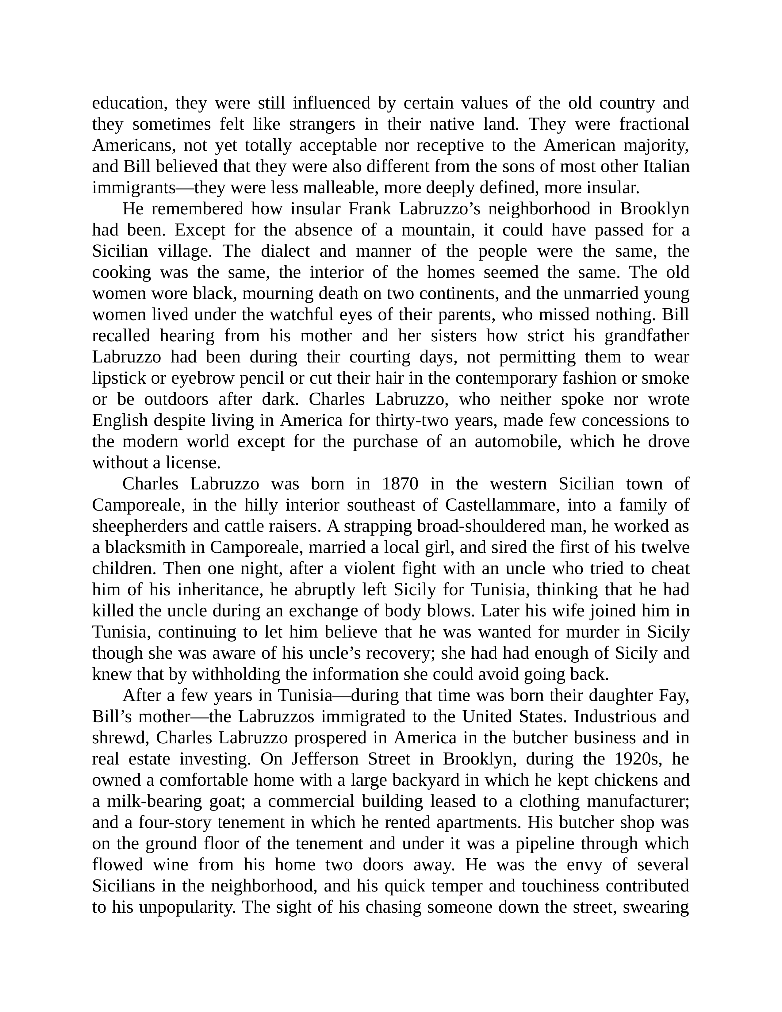 Journalist Gay Talese Honor Thy Father Biography — page 63