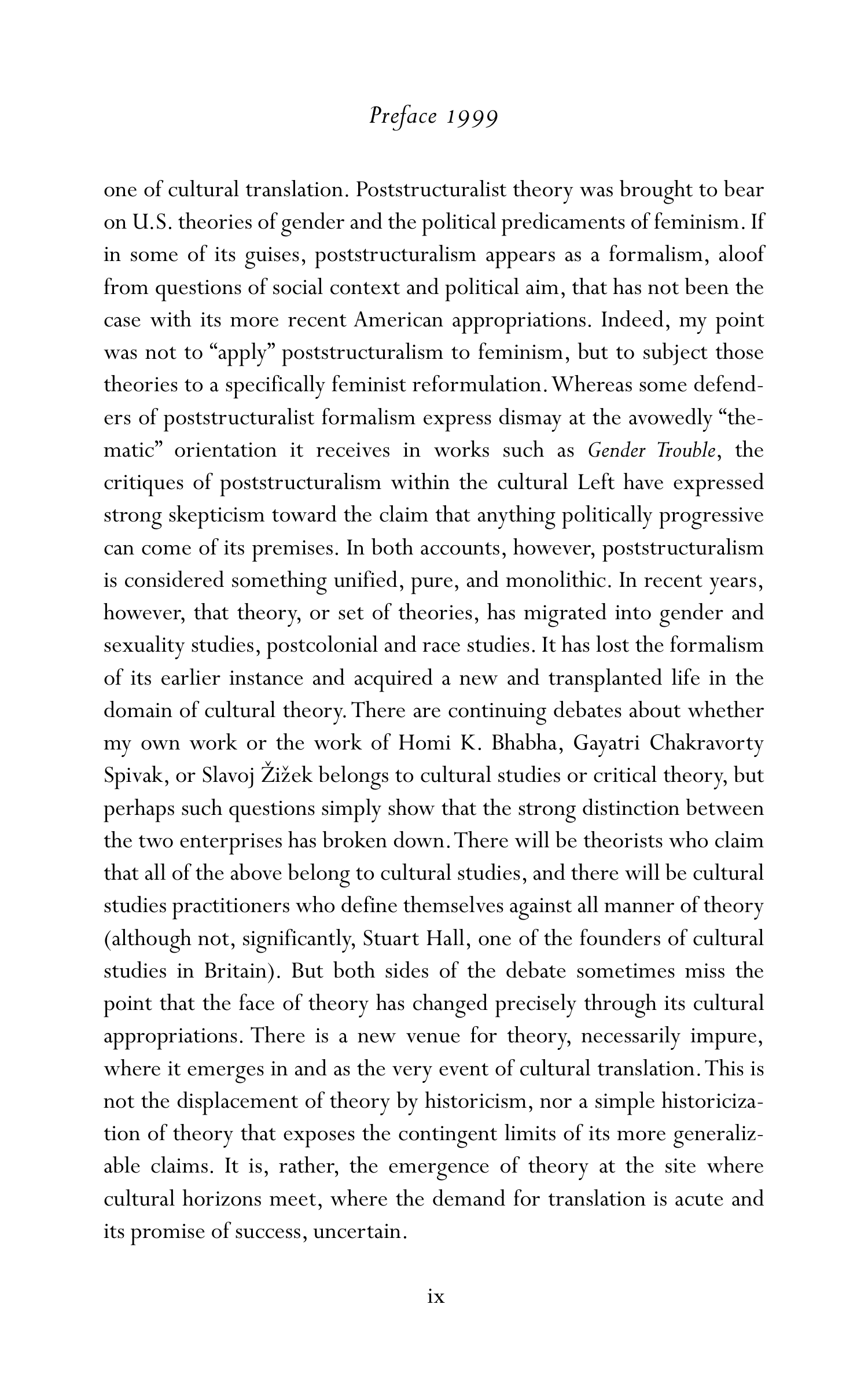 Judith Butler Gender Trouble Biography — page 10