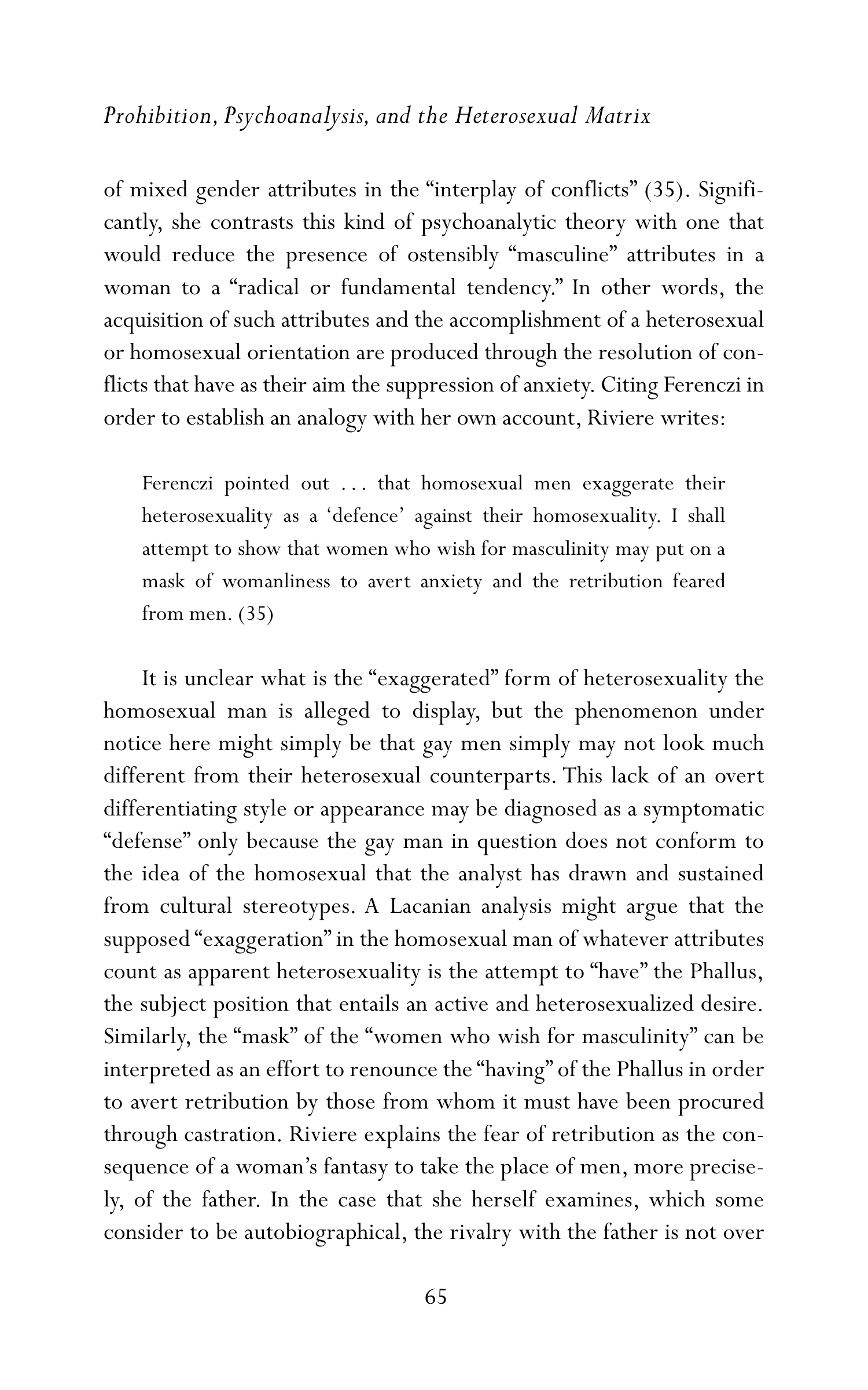Judith Butler Gender Trouble Biography — page 100