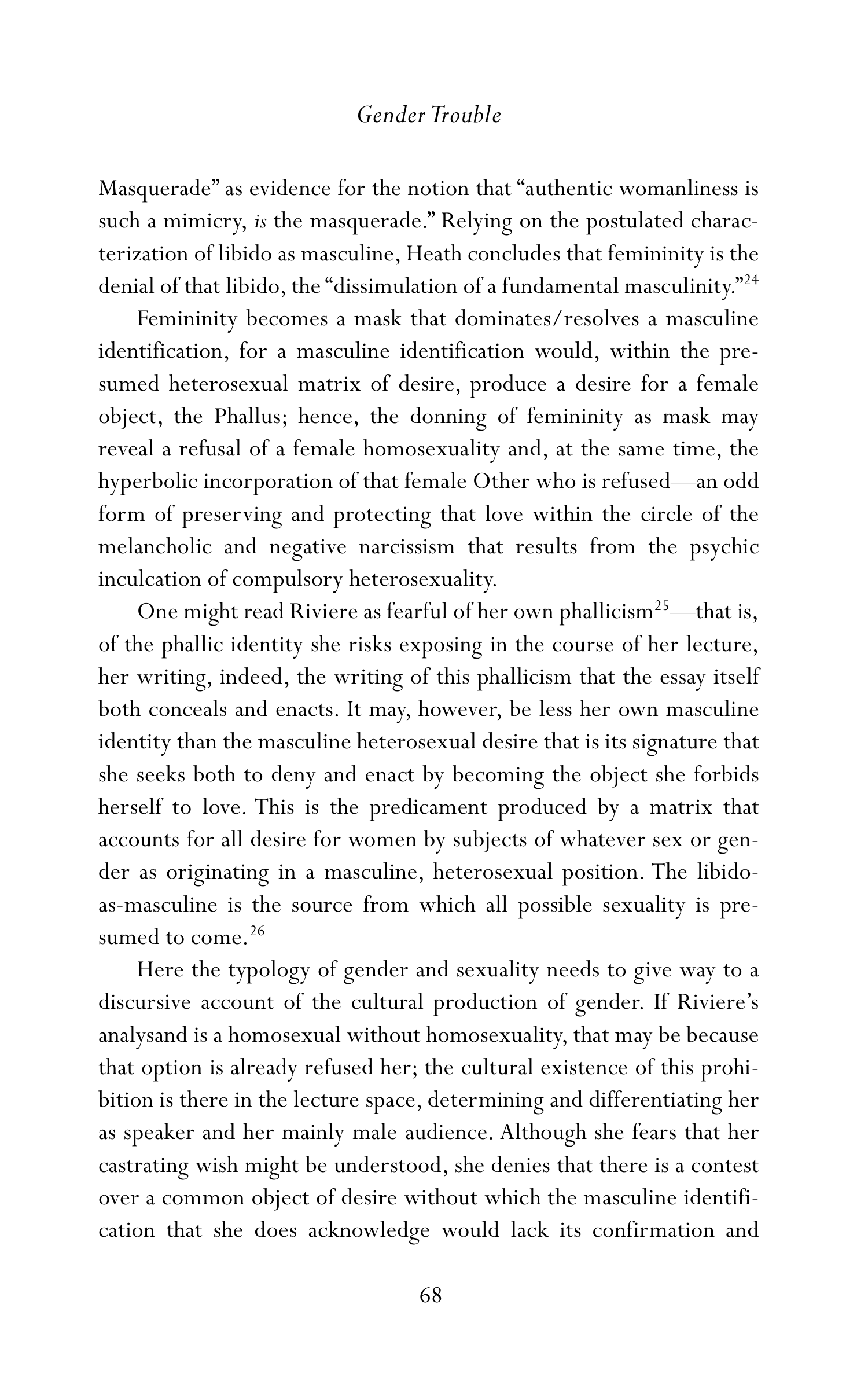 Judith Butler Gender Trouble Biography — page 103