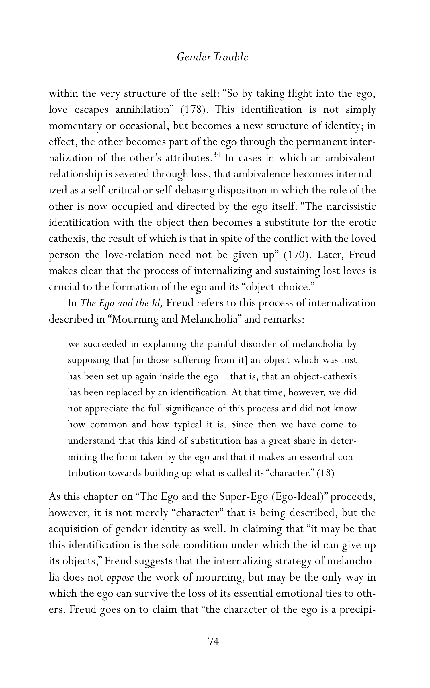 Judith Butler Gender Trouble Biography — page 109