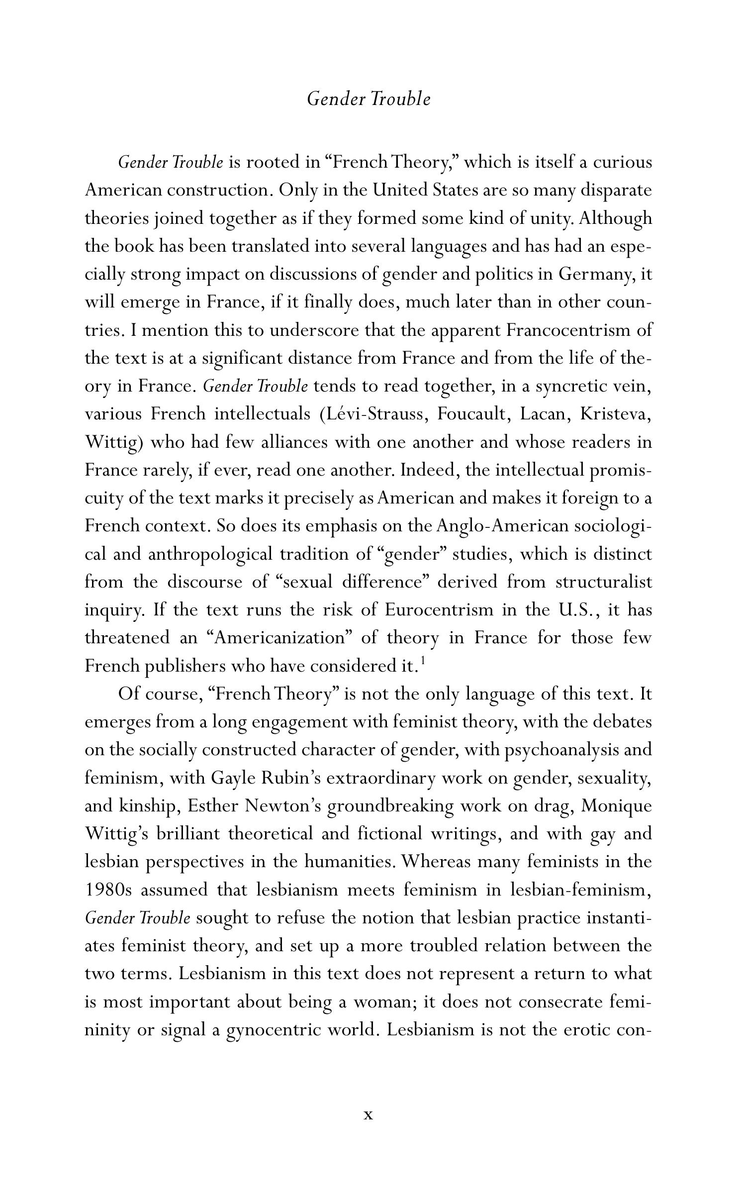 Judith Butler Gender Trouble Biography — page 11
