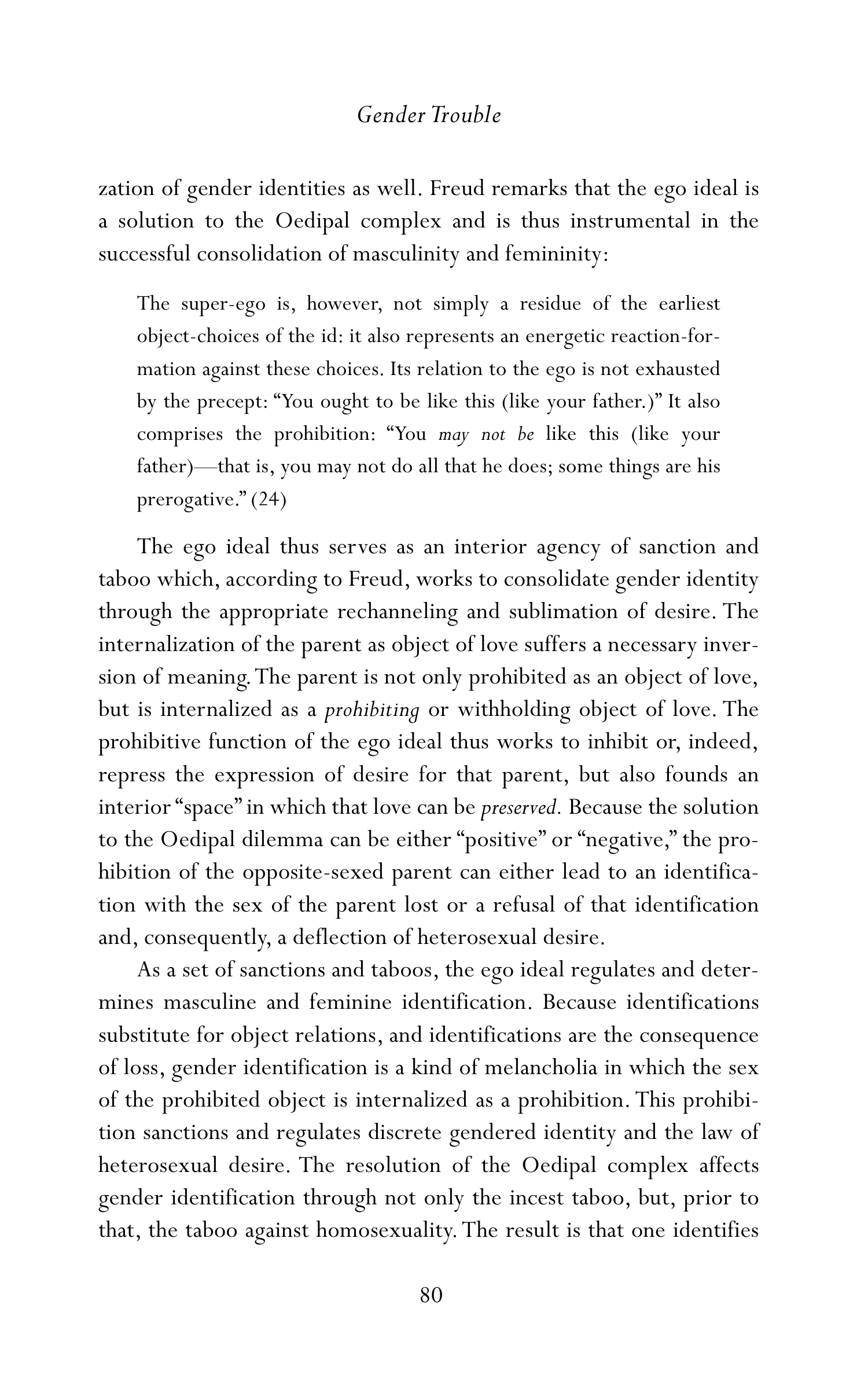 Judith Butler Gender Trouble Biography — page 115