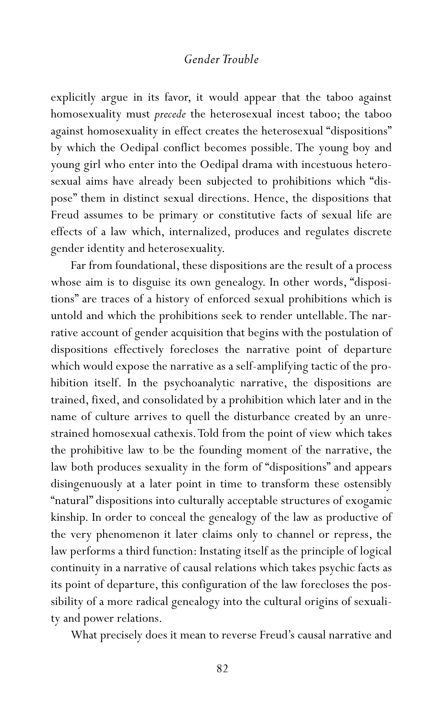 Judith Butler Gender Trouble Biography — page 117
