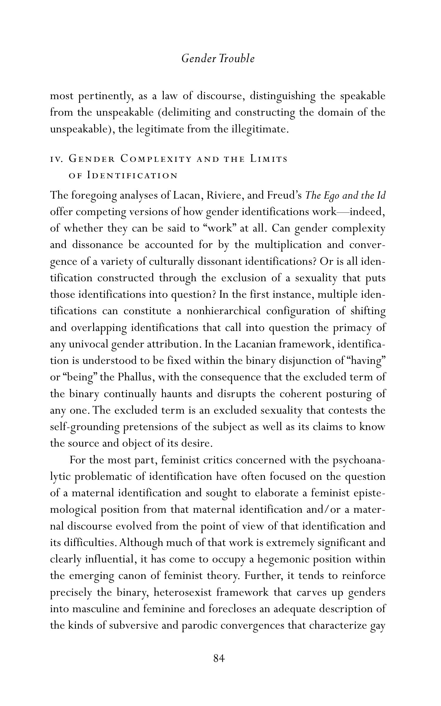 Judith Butler Gender Trouble Biography — page 119