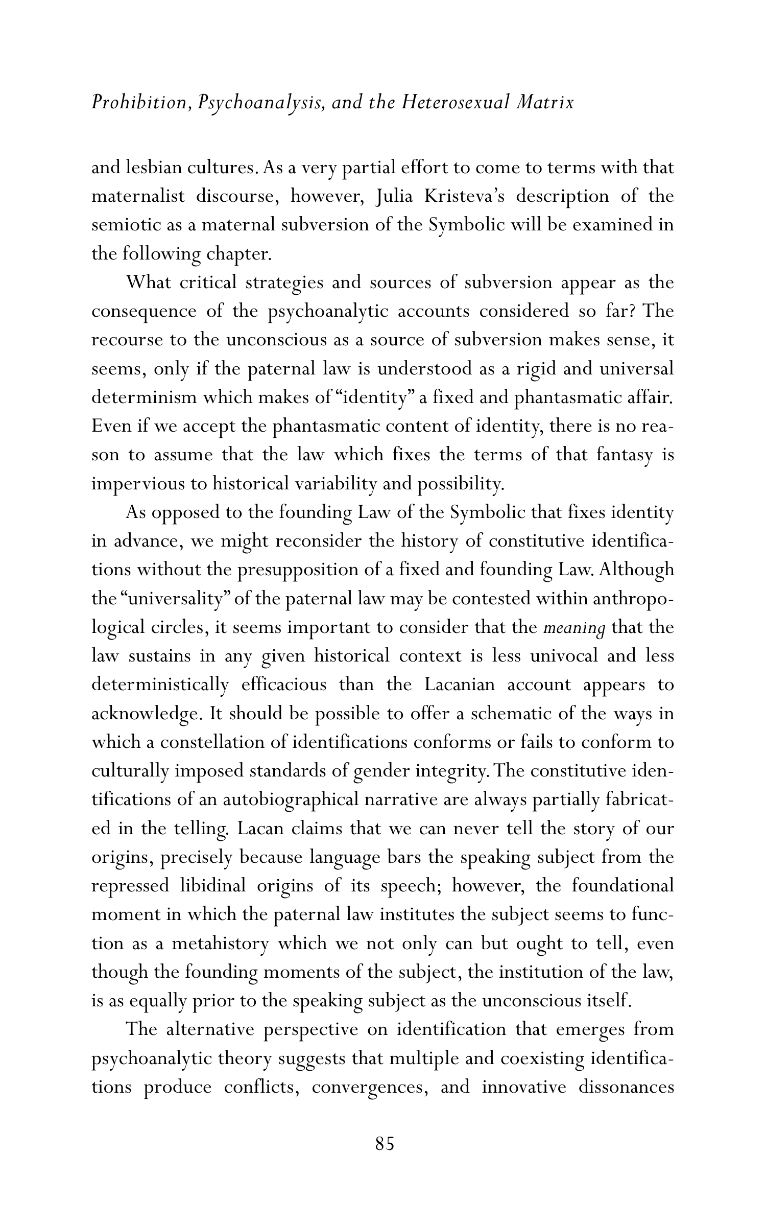 Judith Butler Gender Trouble Biography — page 120