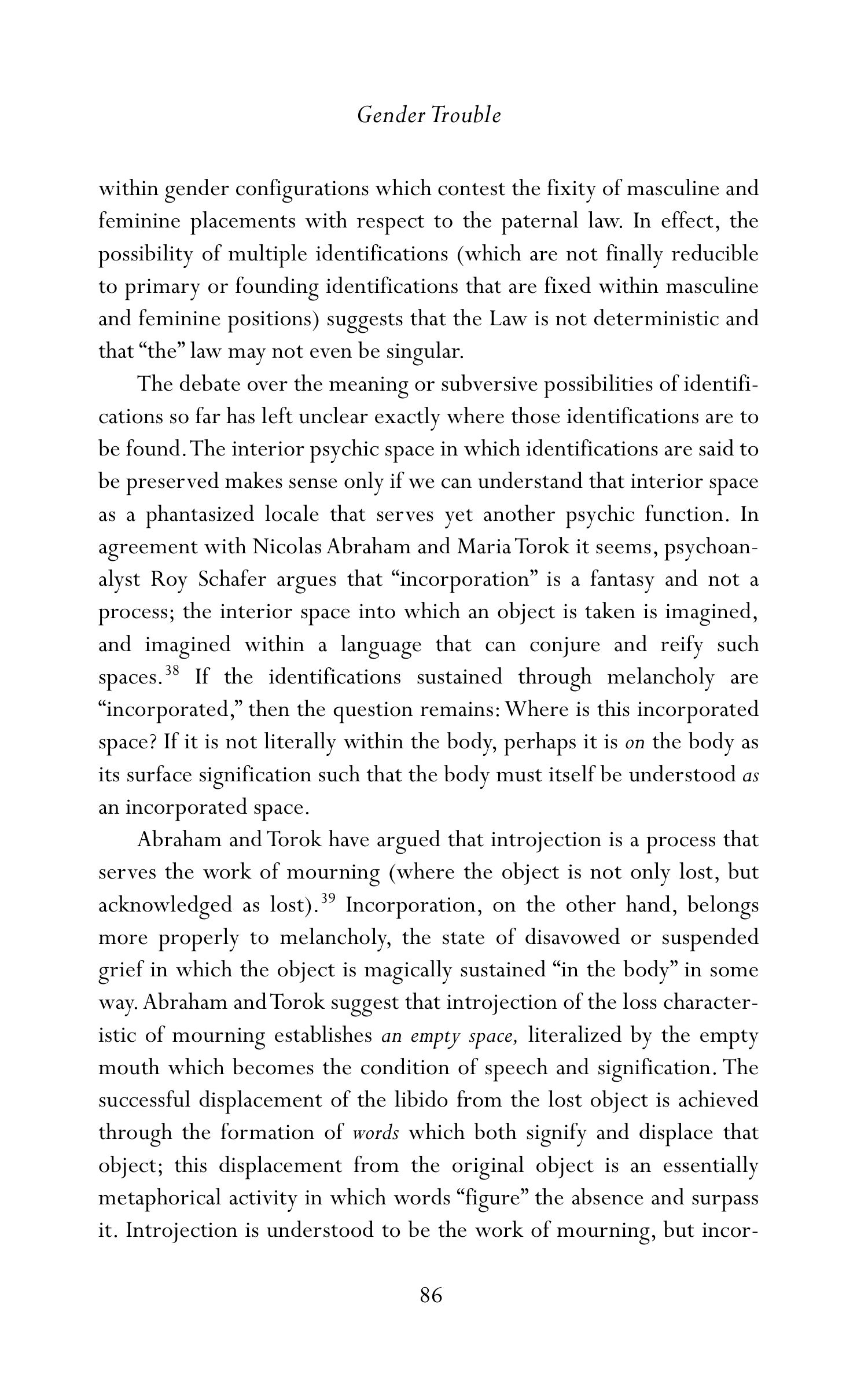 Judith Butler Gender Trouble Biography — page 121