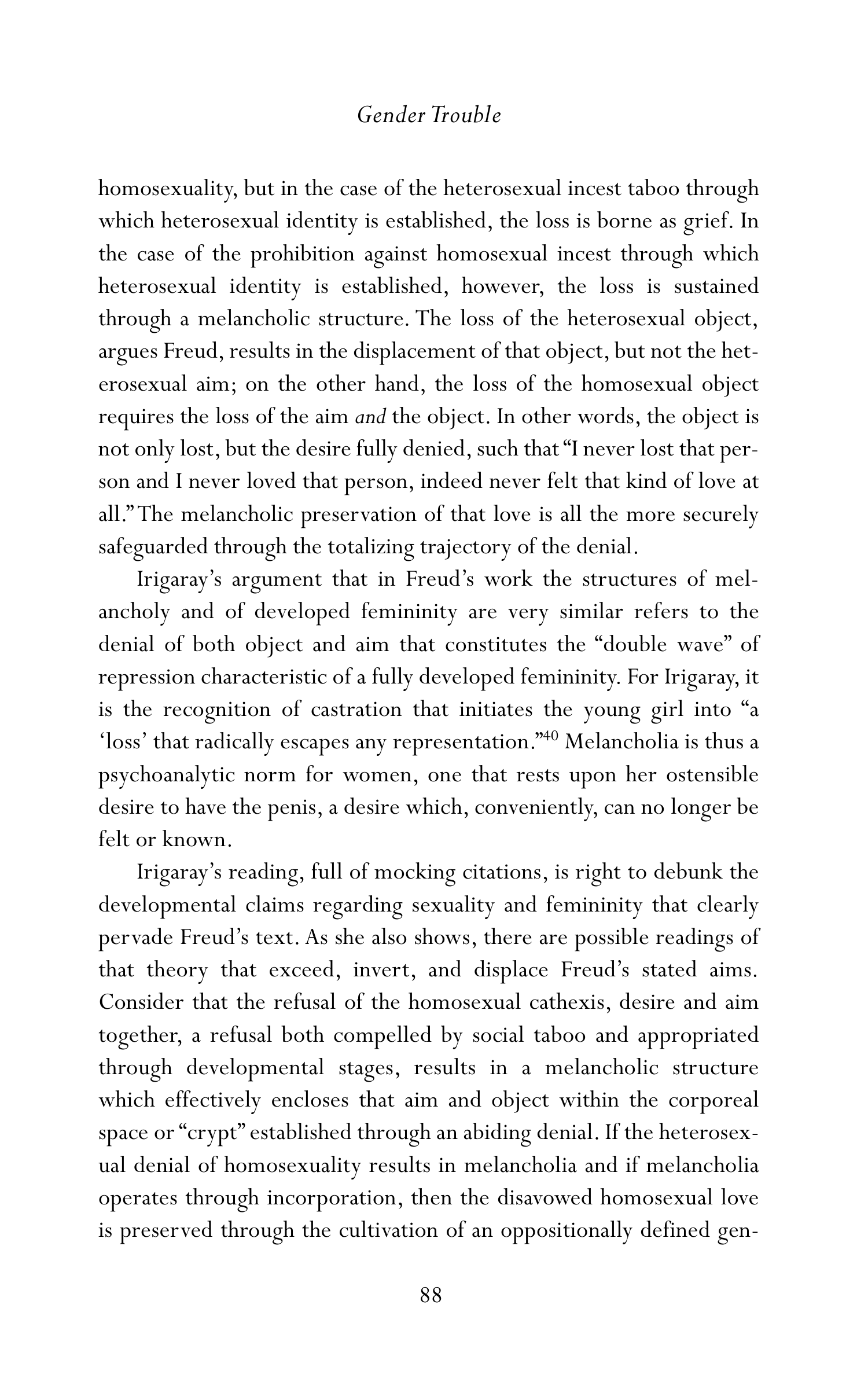 Judith Butler Gender Trouble Biography — page 123