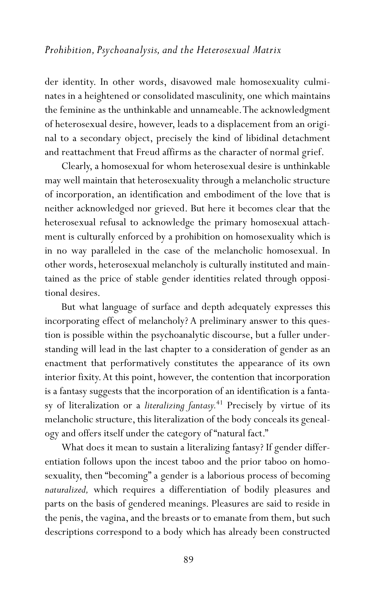 Judith Butler Gender Trouble Biography — page 124