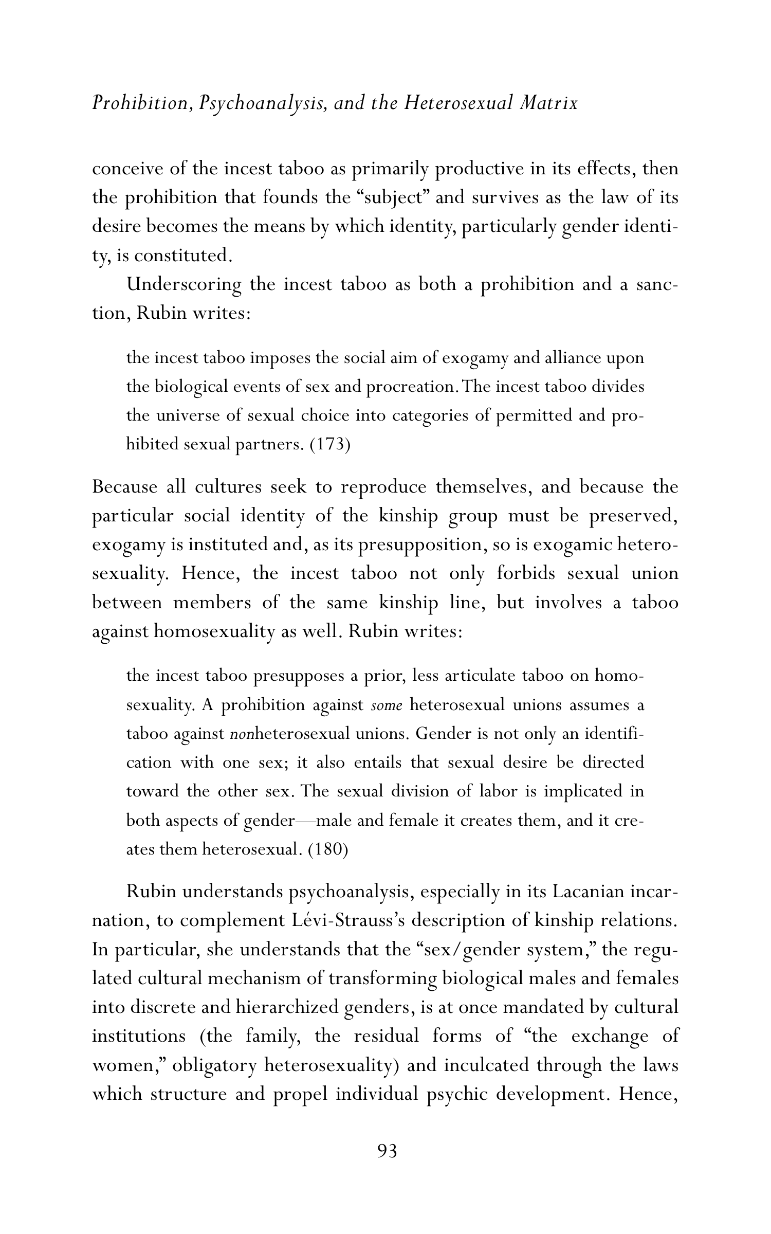 Judith Butler Gender Trouble Biography — page 128