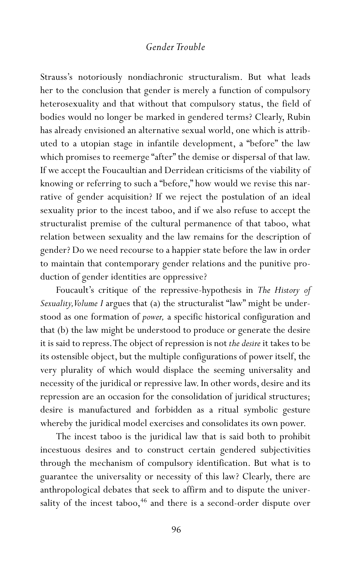 Judith Butler Gender Trouble Biography — page 131