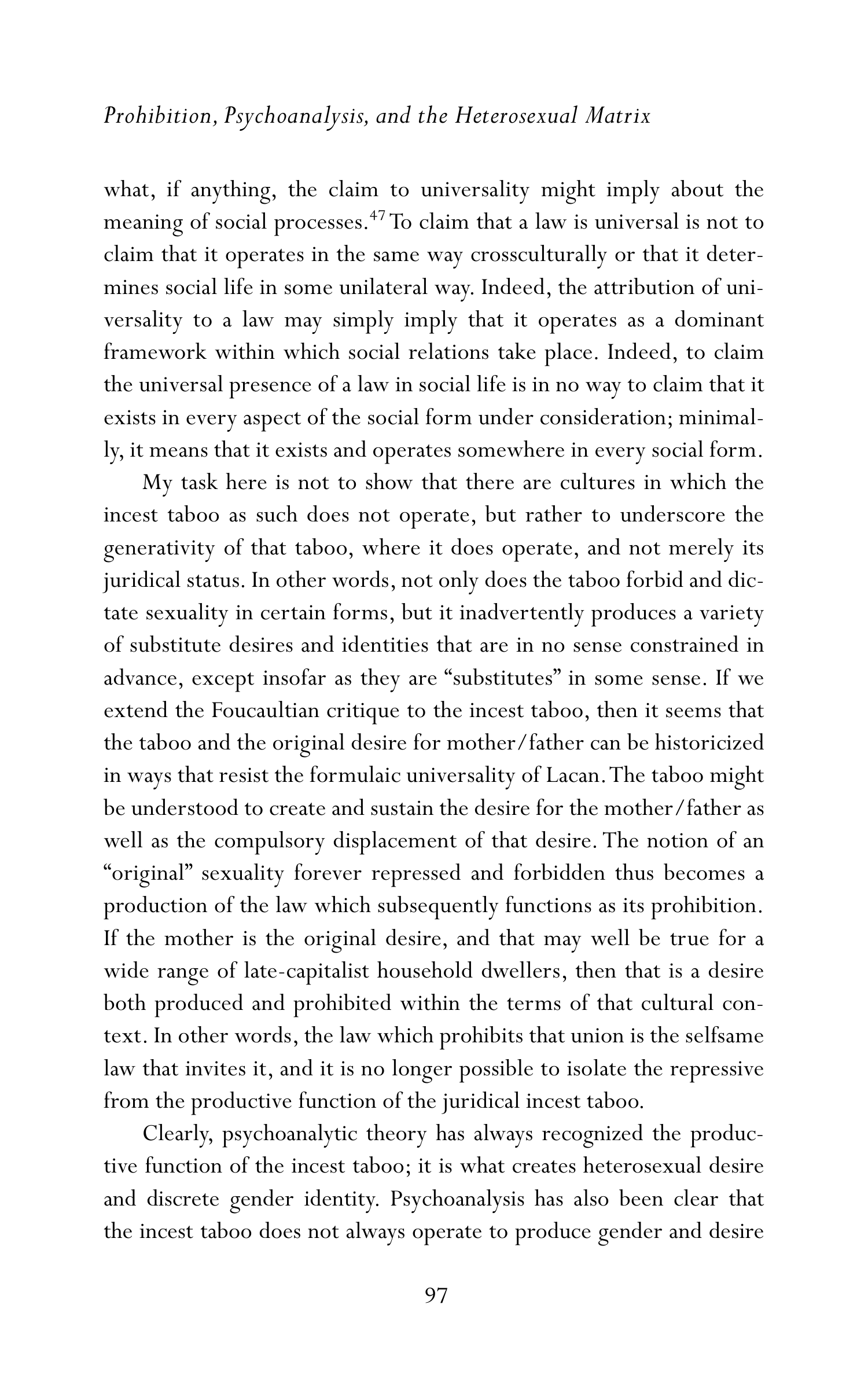 Judith Butler Gender Trouble Biography — page 132