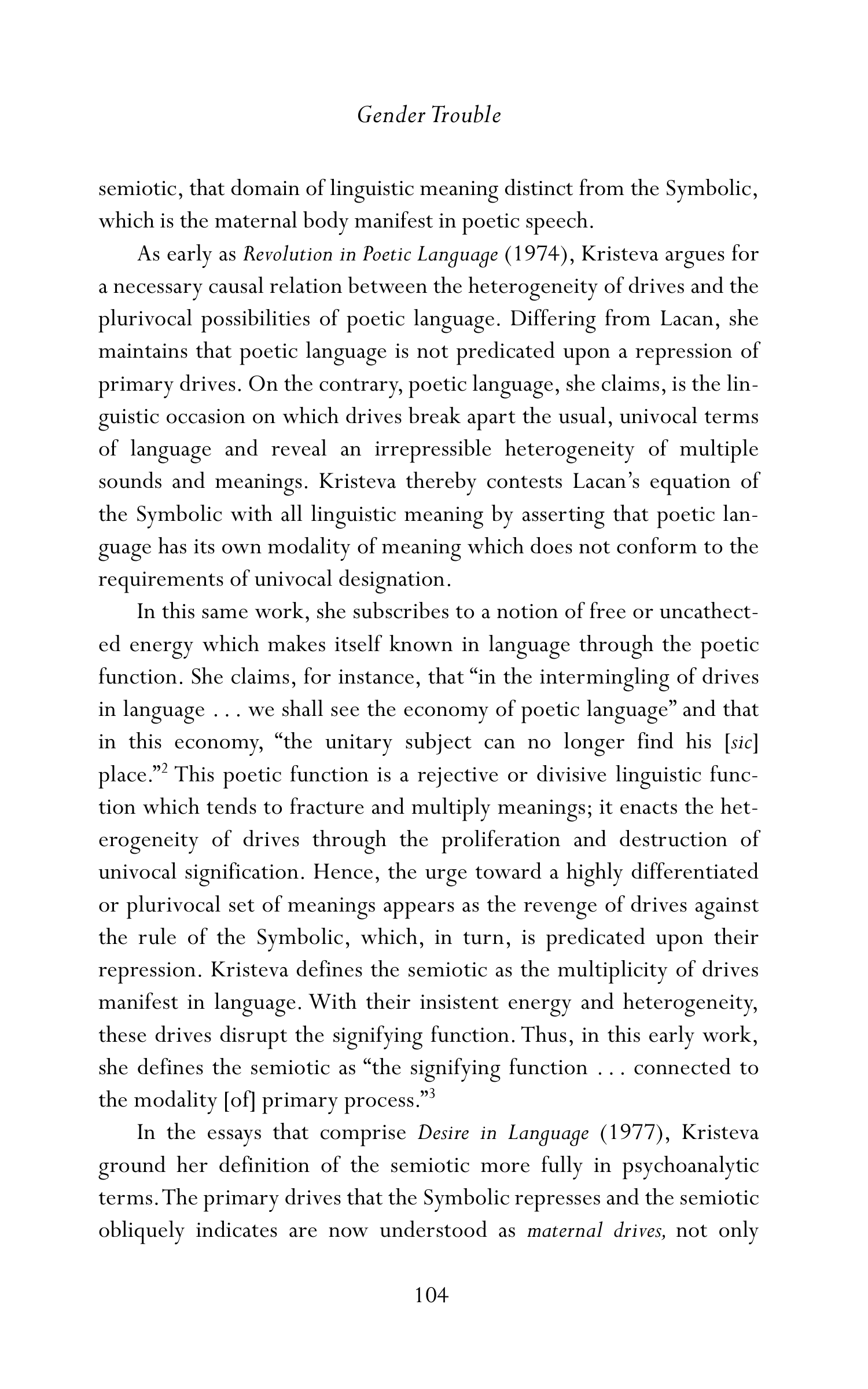 Judith Butler Gender Trouble Biography — page 139