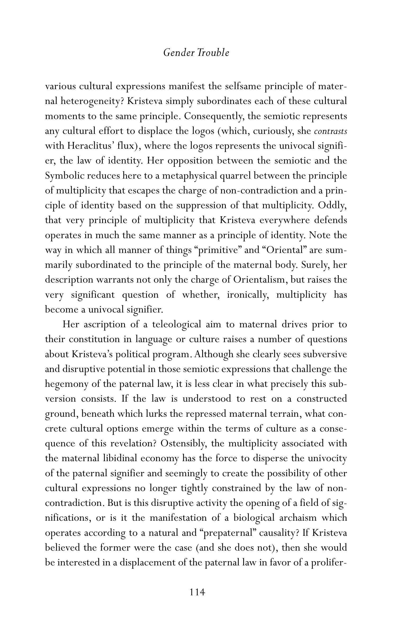 Judith Butler Gender Trouble Biography — page 149