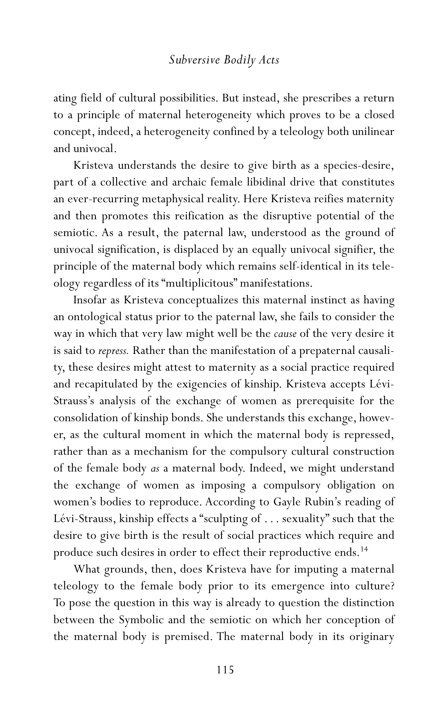 Judith Butler Gender Trouble Biography — page 150